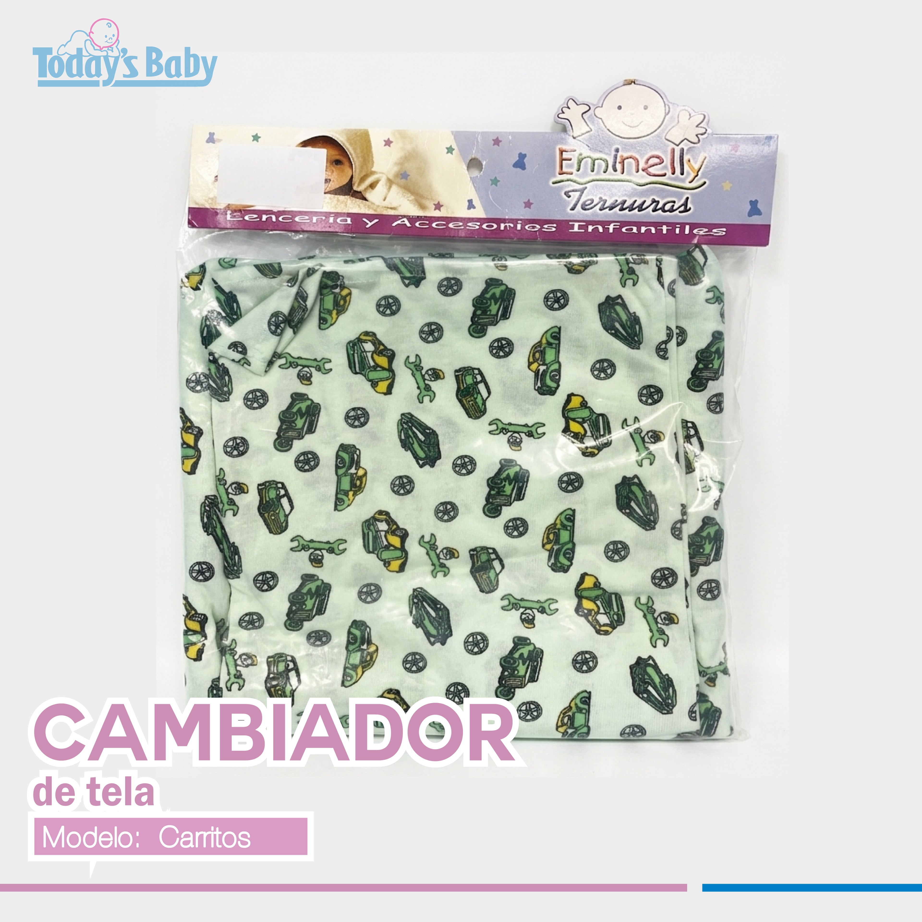 cambiador de tela flores y corazones eminelly copia para bebé