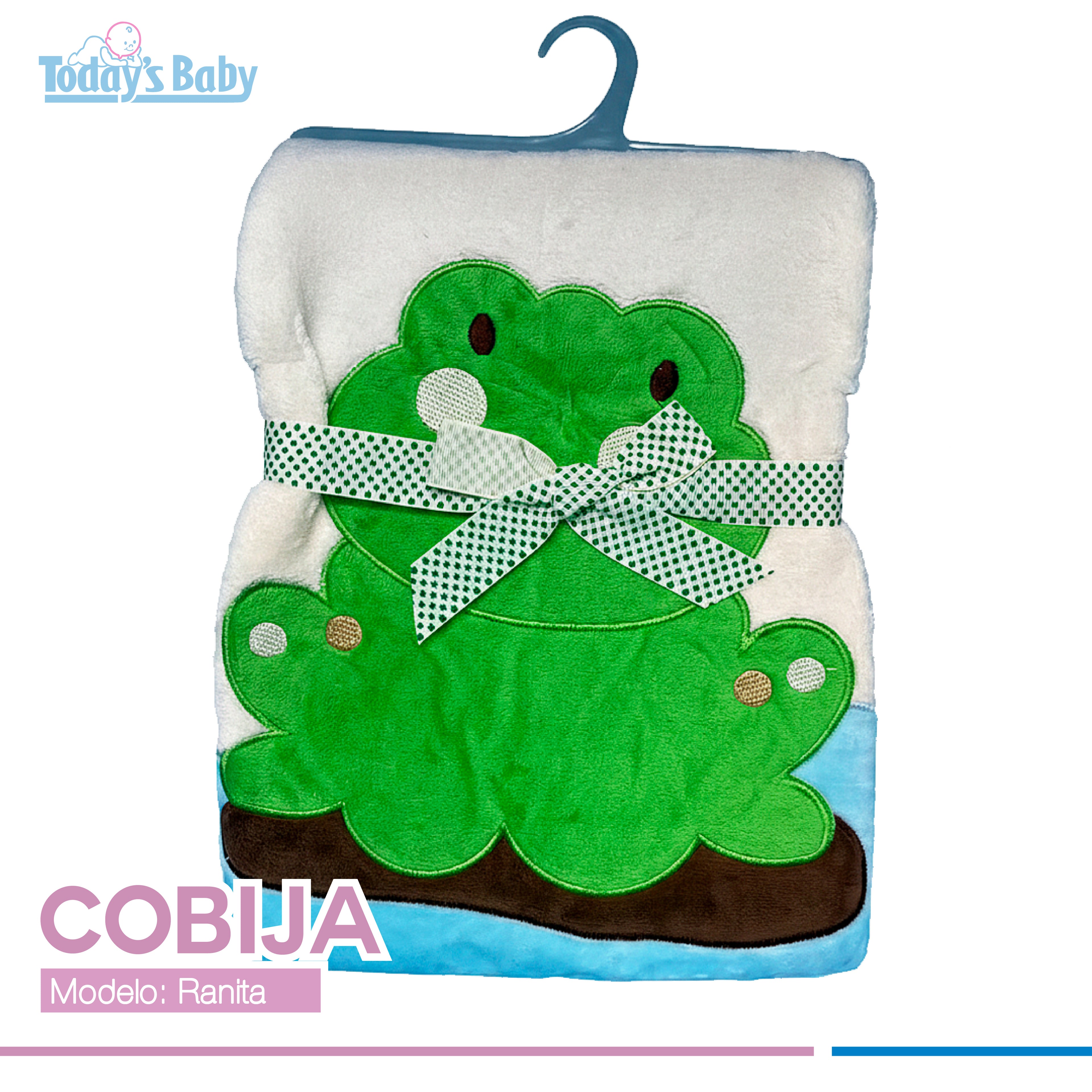 cobija de ranita para bebé