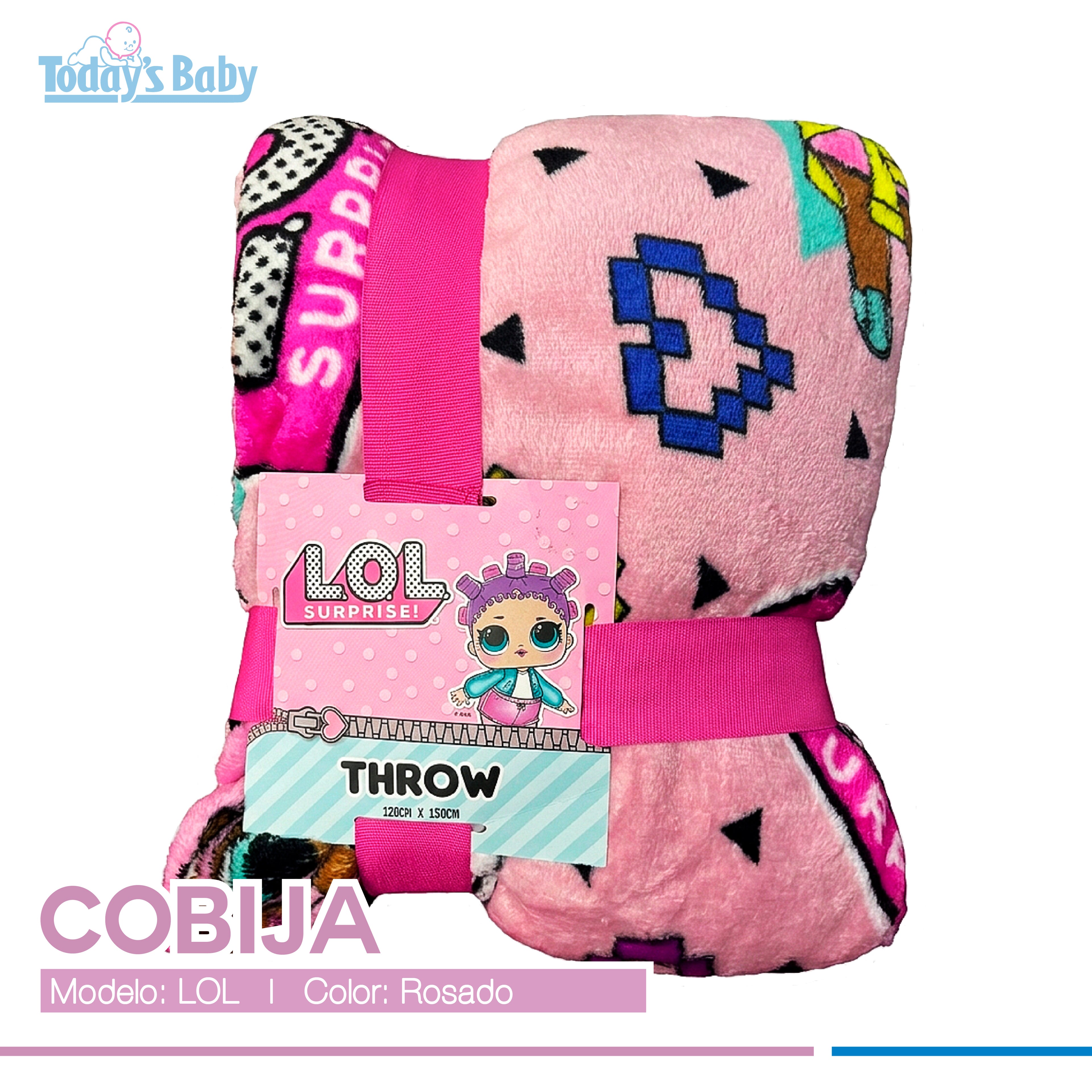 cobija lol surprice throw para bebé