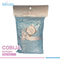 cobija tipo burbujas azul personitas para bebé