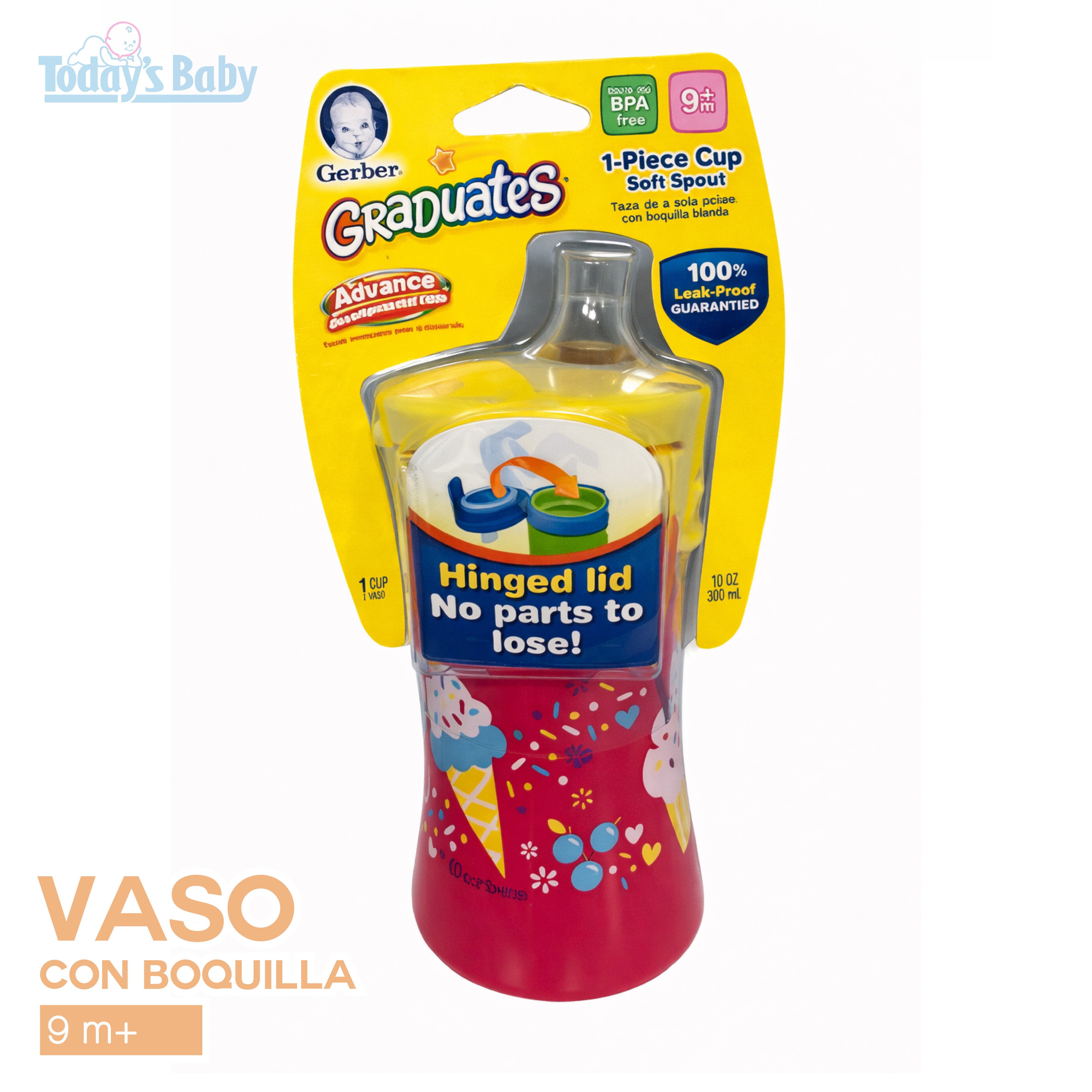 vaso de entrenamiento gerber graduates advance para bebé