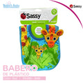 Babero de tela Sassy