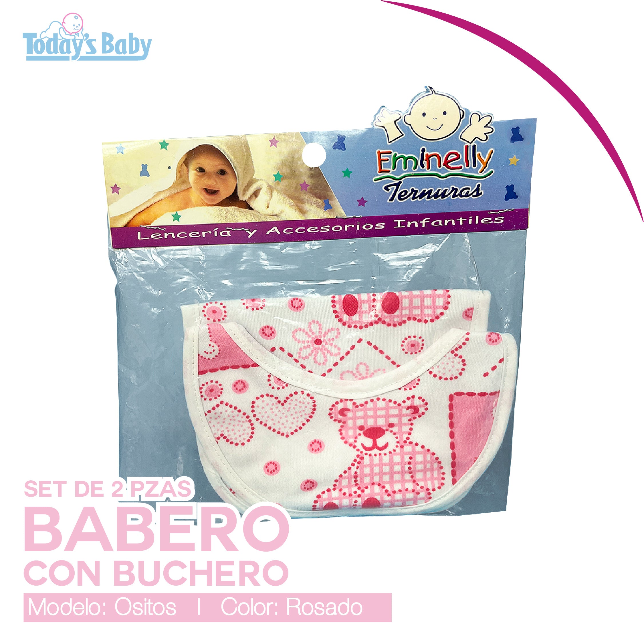 Set de 2 baberos y buchero