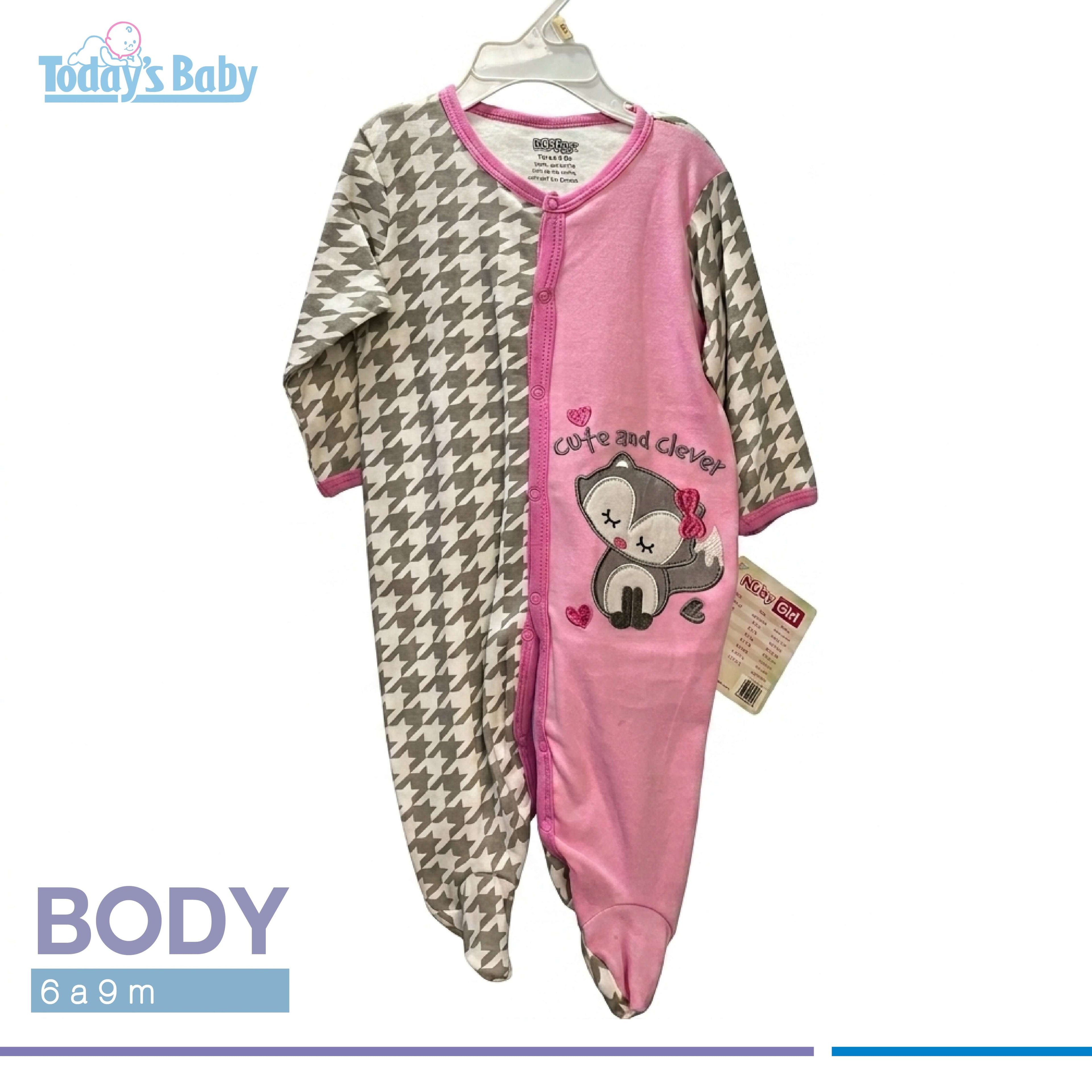 body de algodon nuby girl 6 9m para bebé