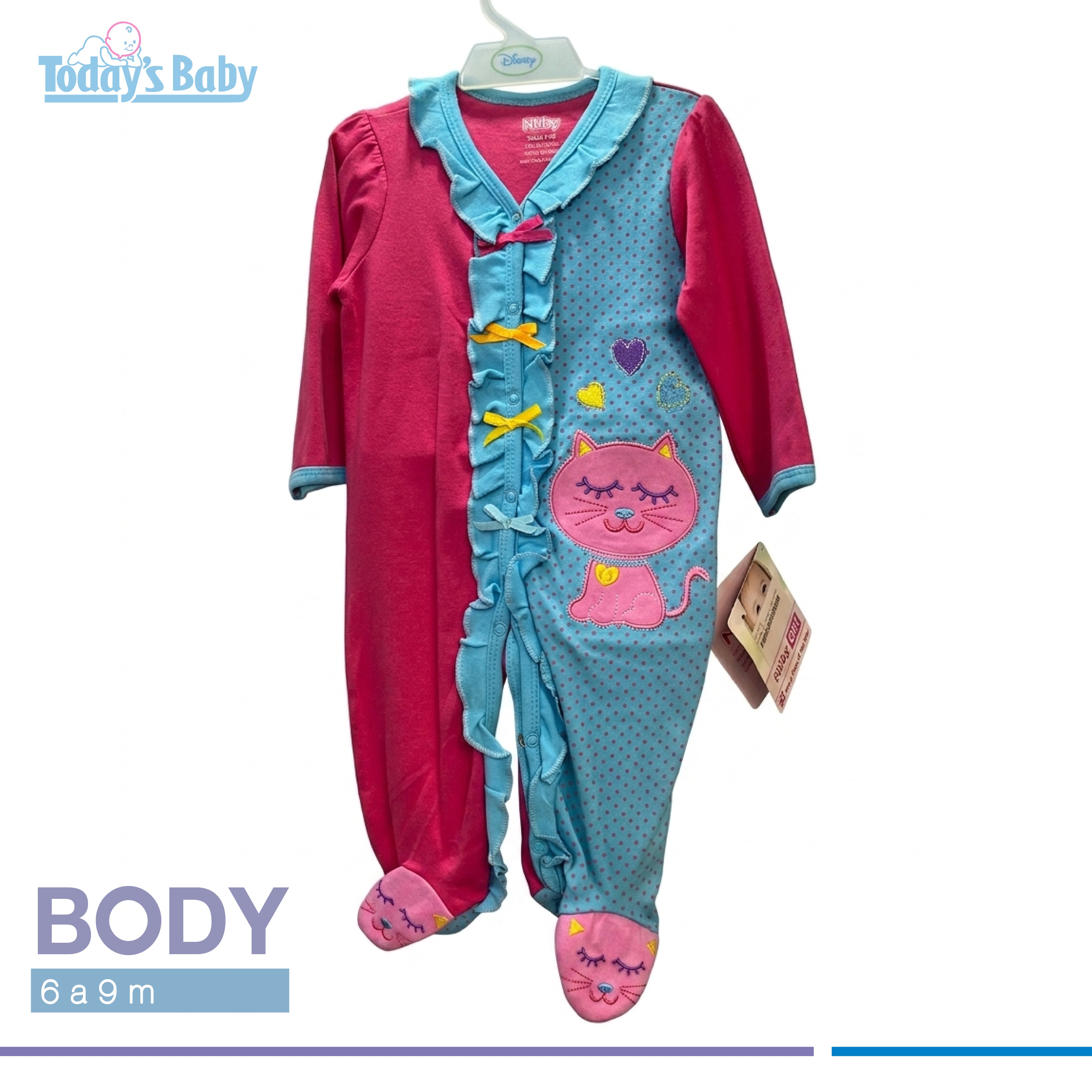body de algodon nuby girl 6 9m 2 para bebé