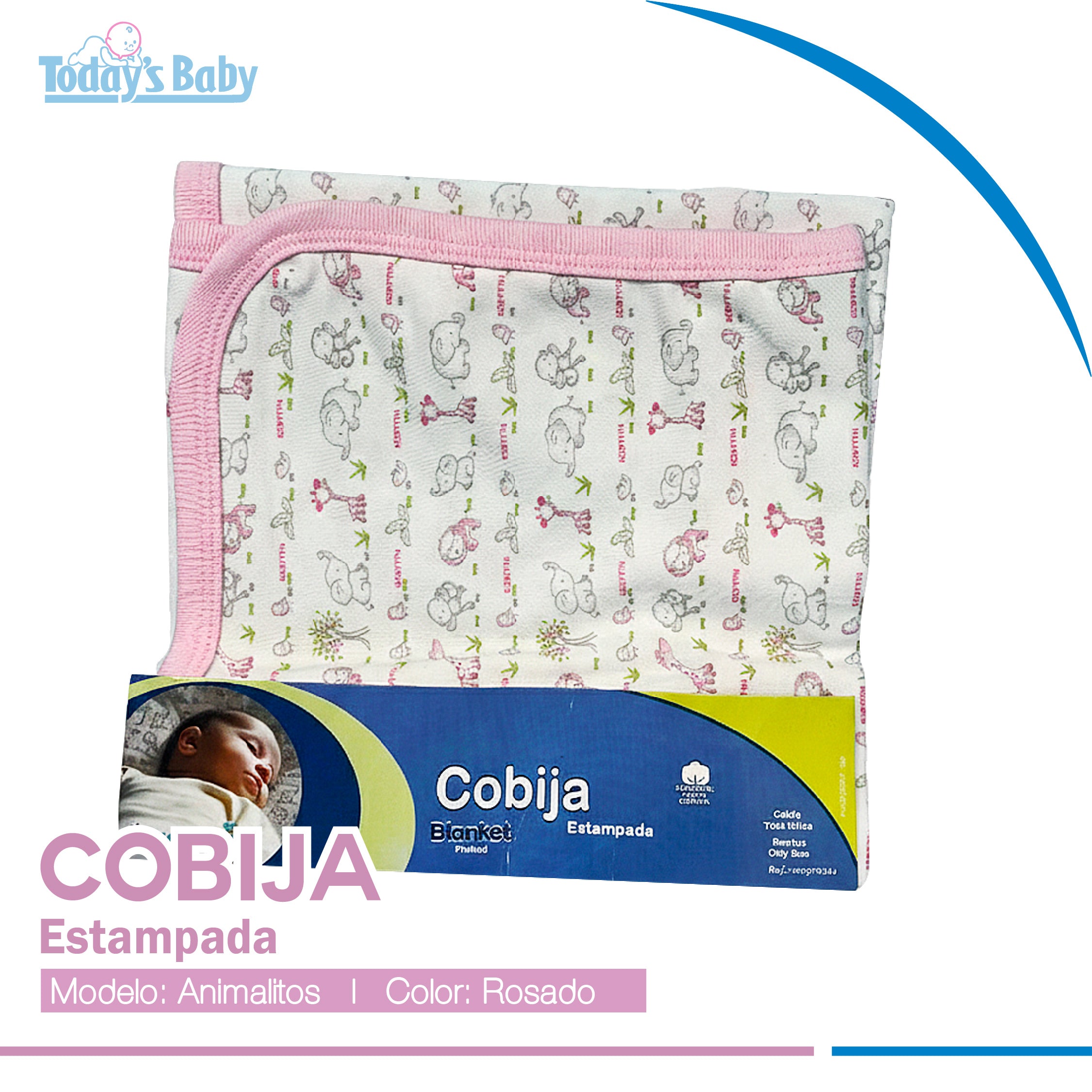 cobija estampada kobytin para bebé