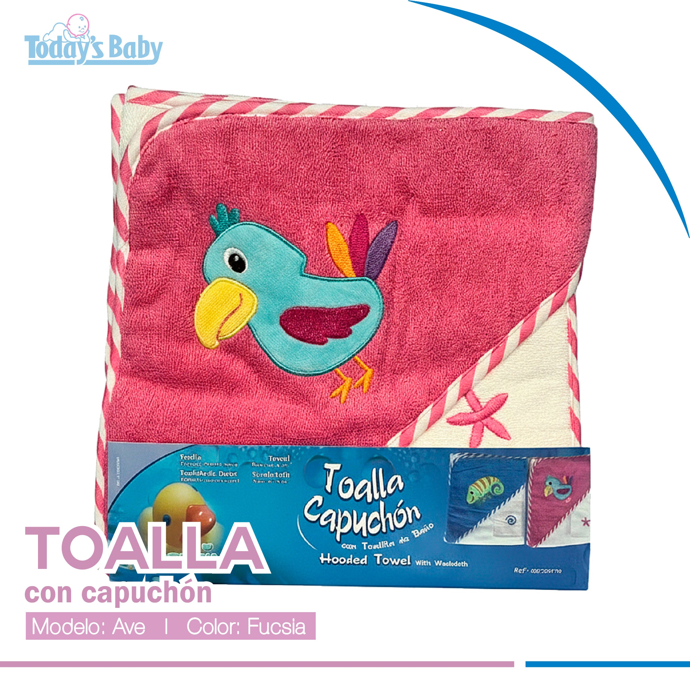 toalla capuchón para niña kobytin para bebé