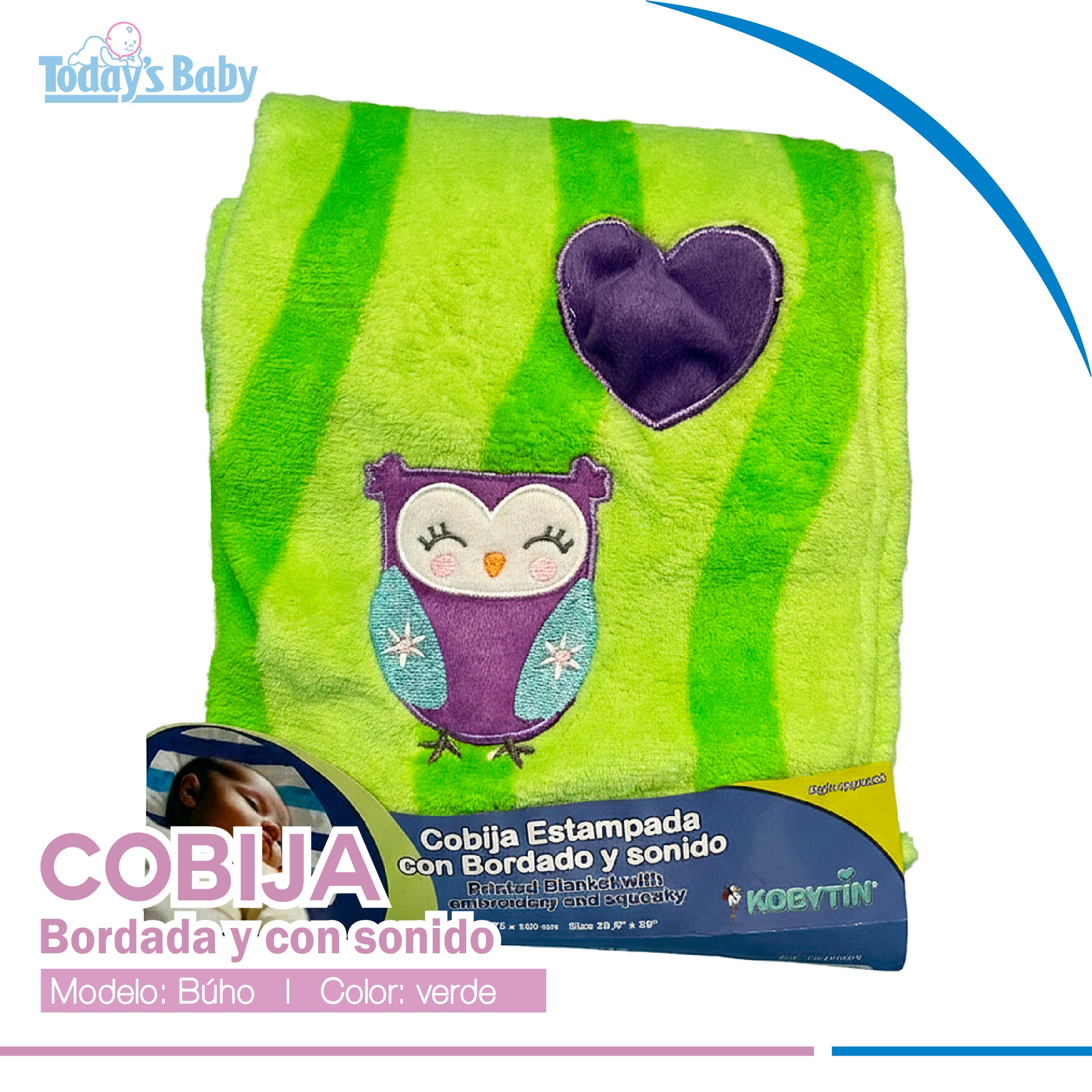 cobija bordada kobytin para bebé