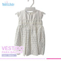 vestido de bautizo blanco para bebé