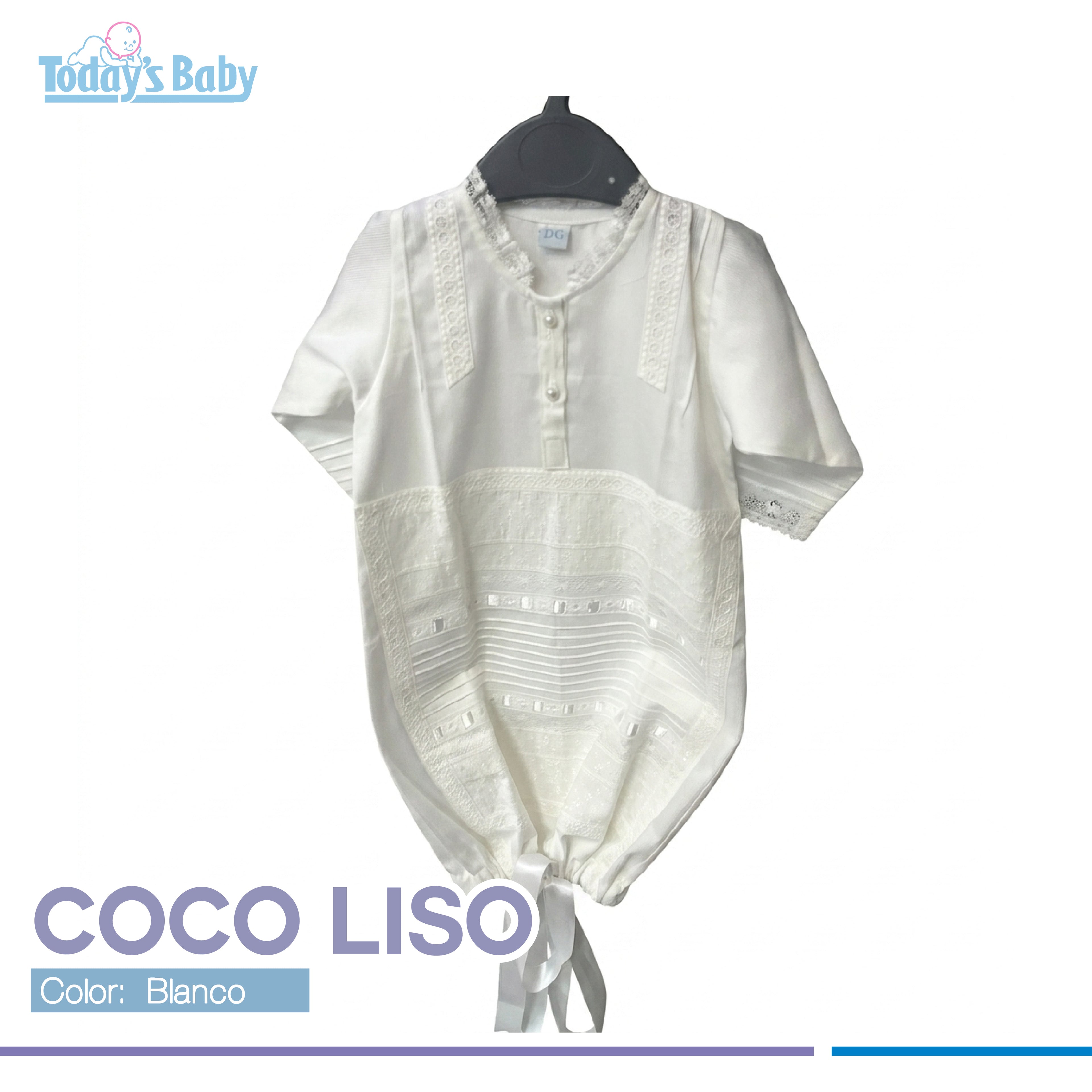 coco liso para bebés blanco para bebé