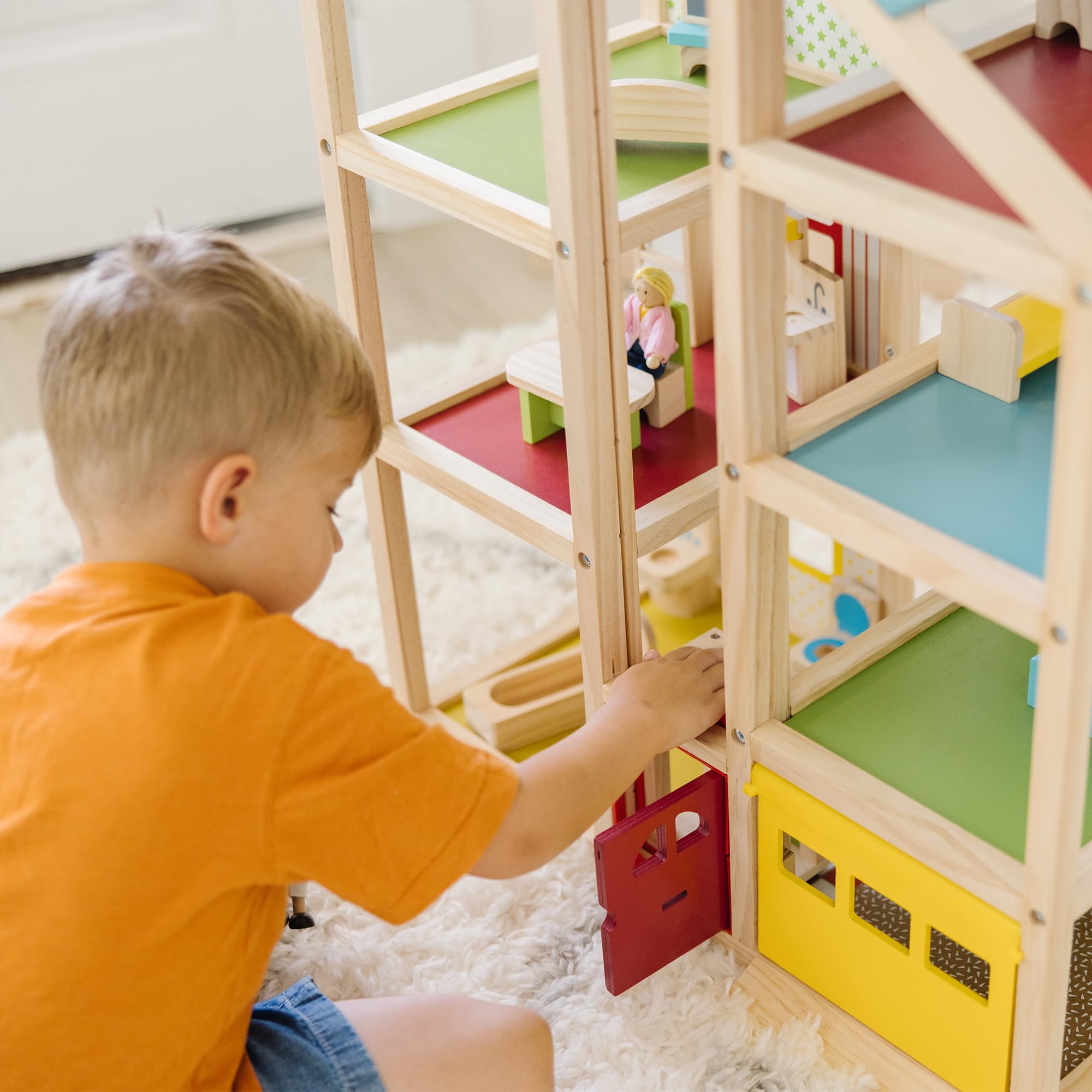 Casa de muñecas alta de madera Melissa & Doug