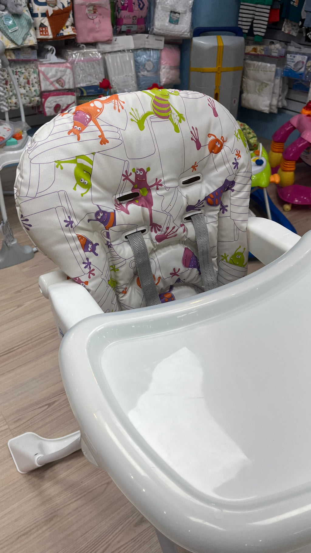 Silla de comer estampado divertido