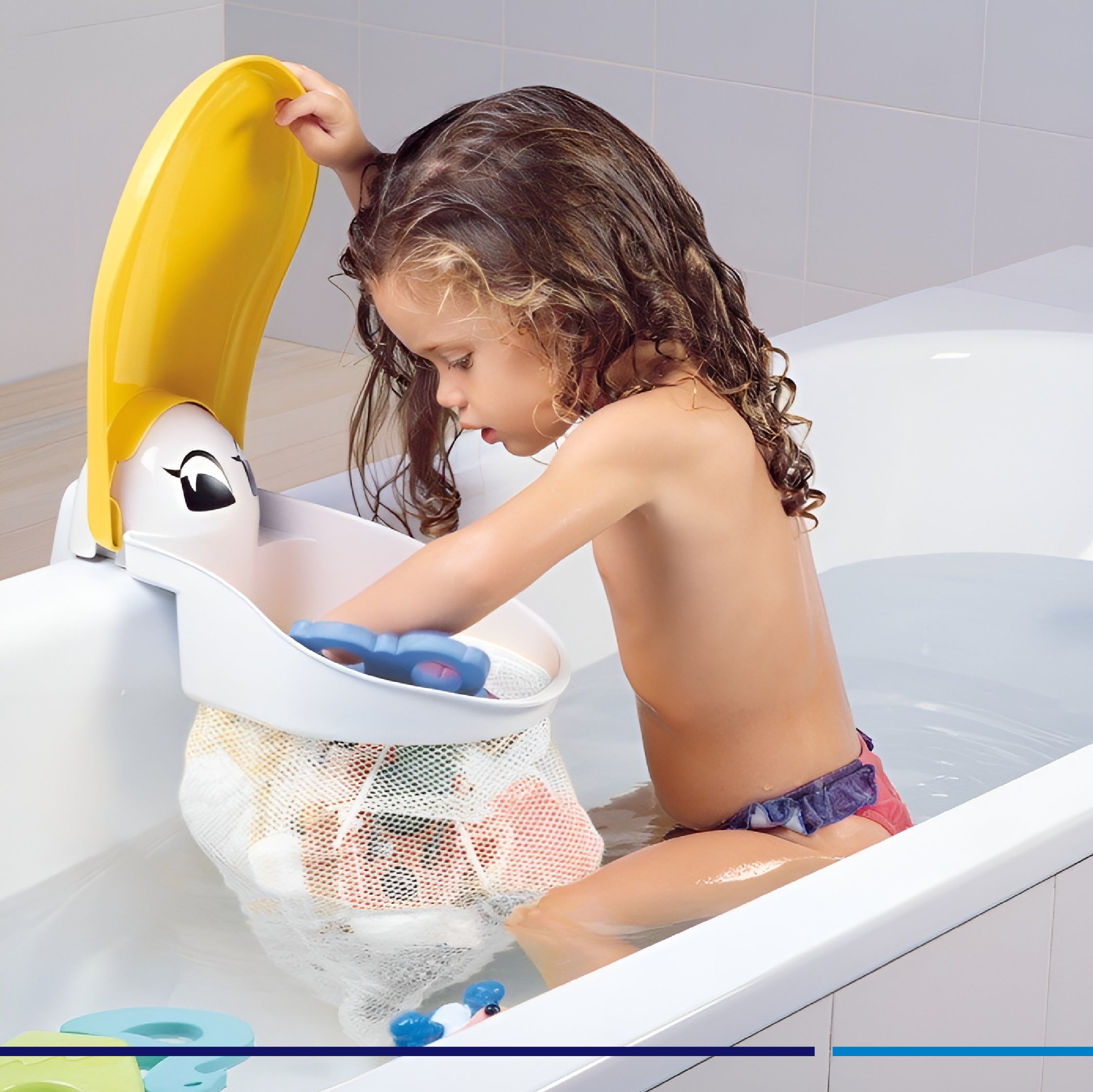 Organizador de juguetes Pelícano para bañera