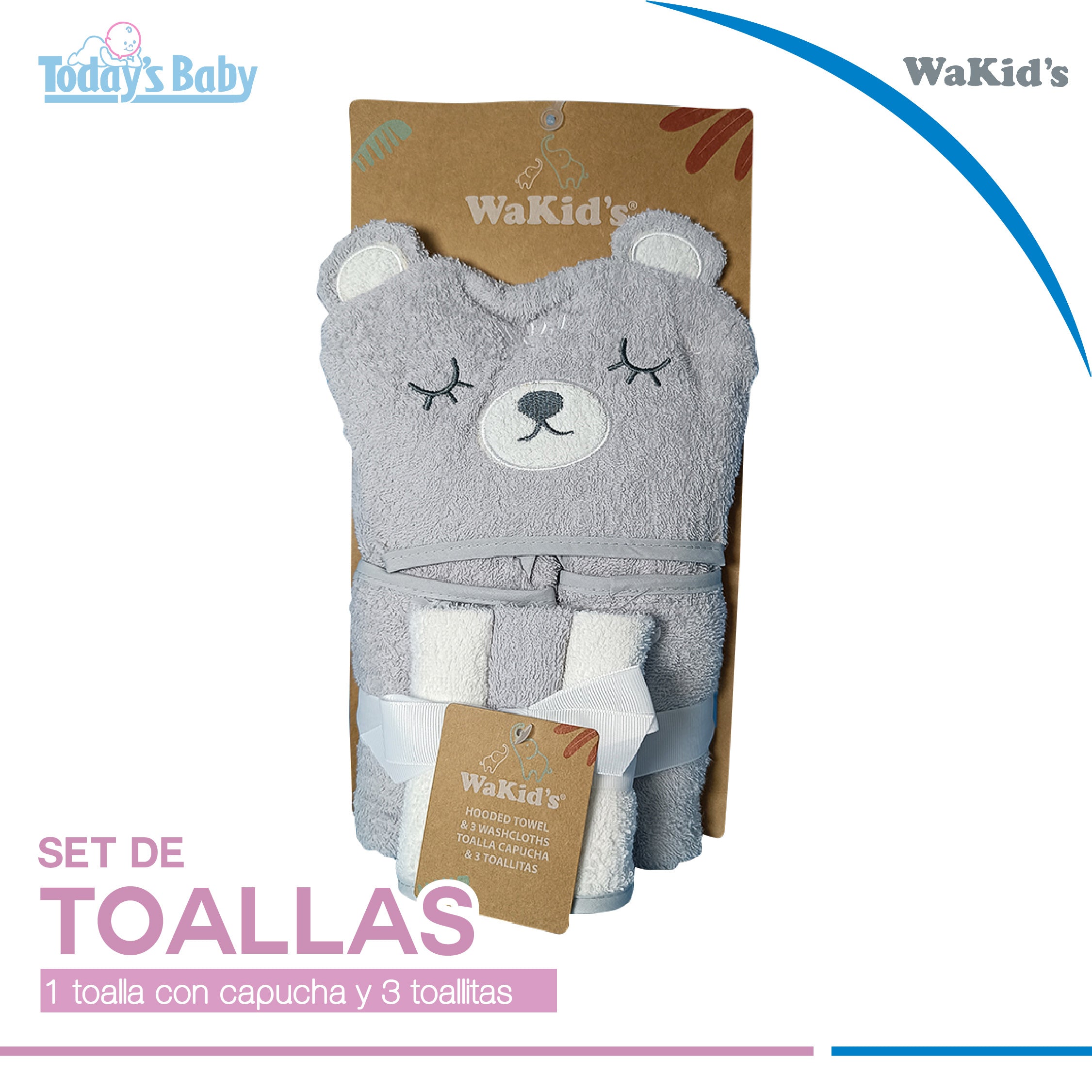 Set de toalla con capucha Wakid´s
