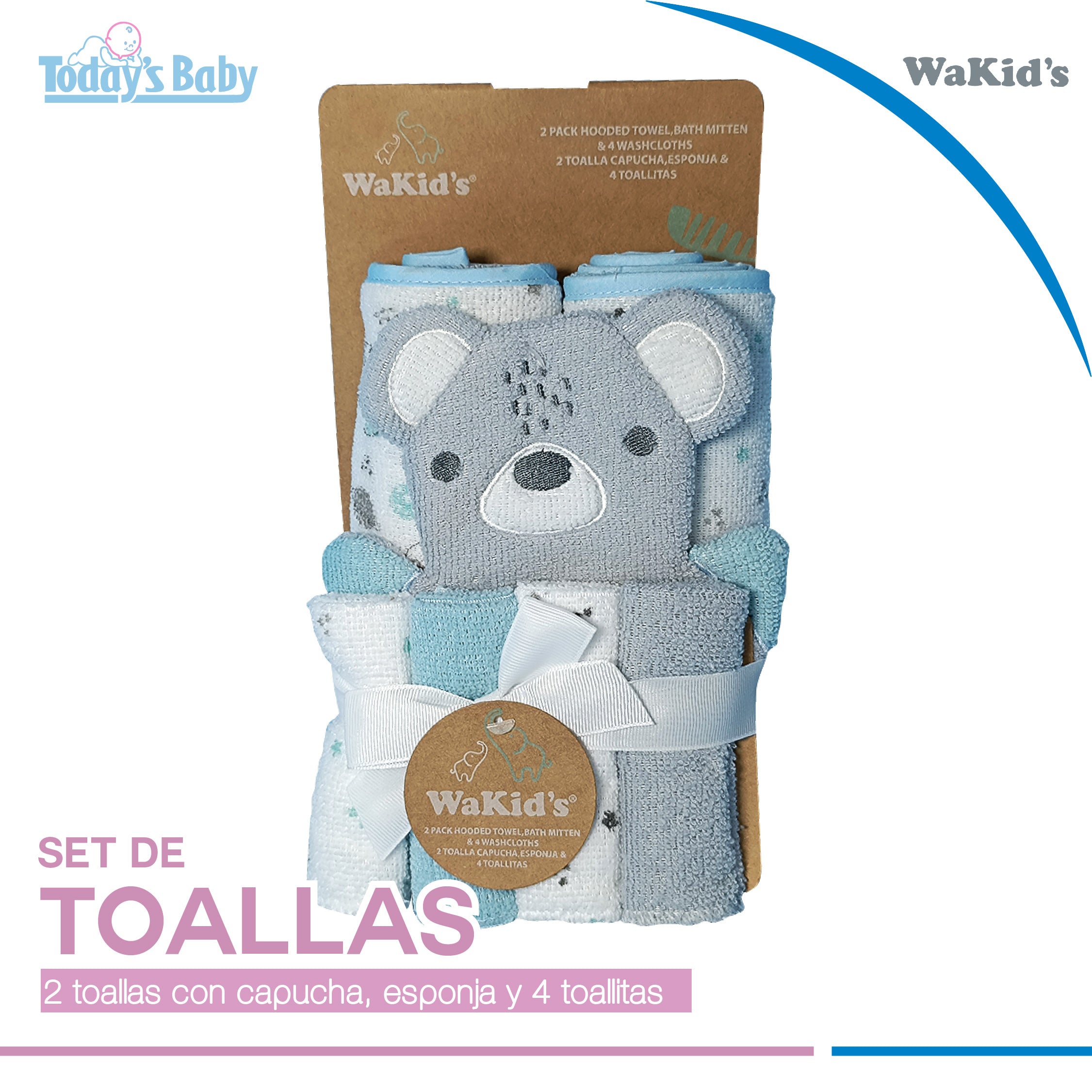 Set de toalla con capucha Wakid´s