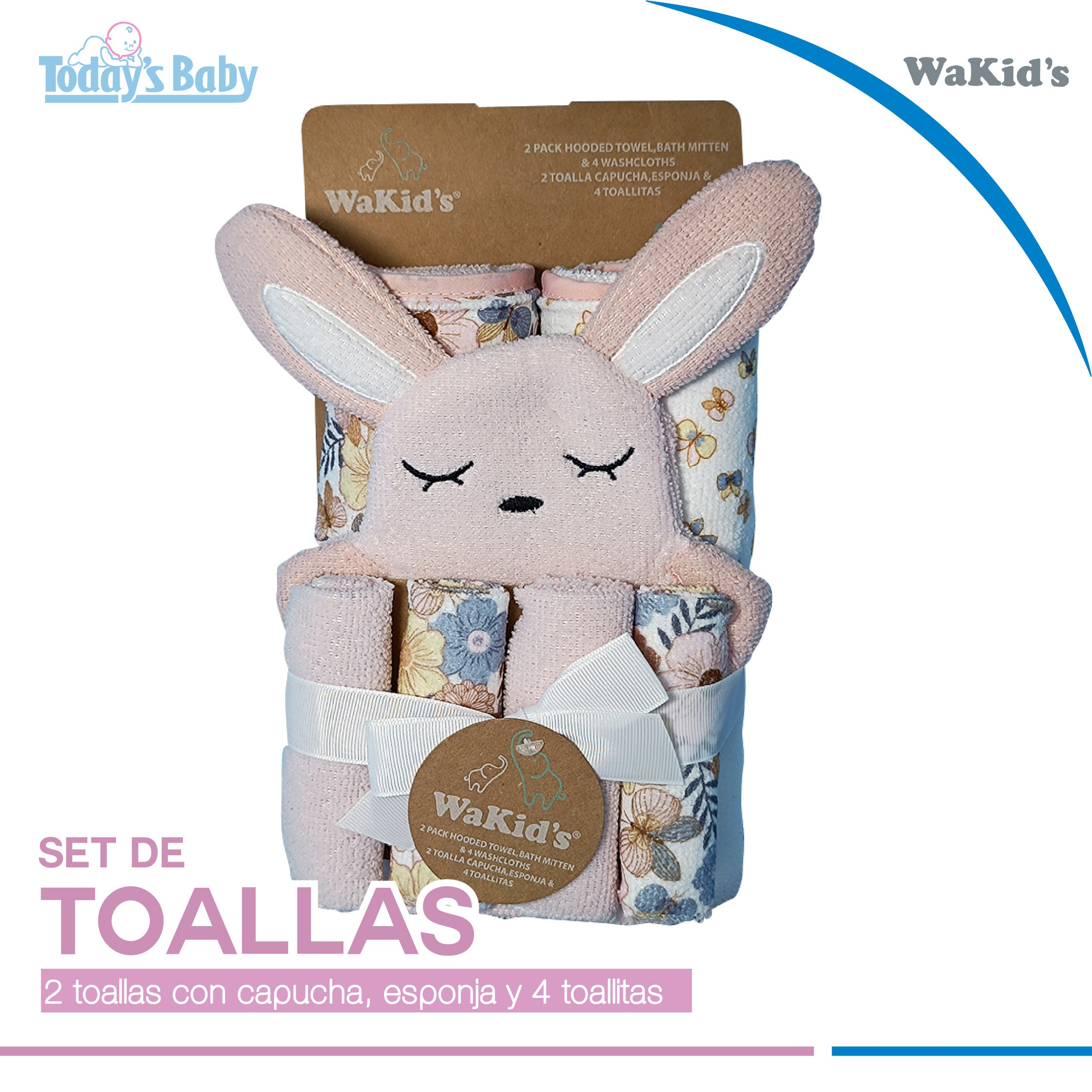 Set de toalla con capucha Wakid´s