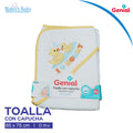 toalla con capucha 0m genial copia para bebé