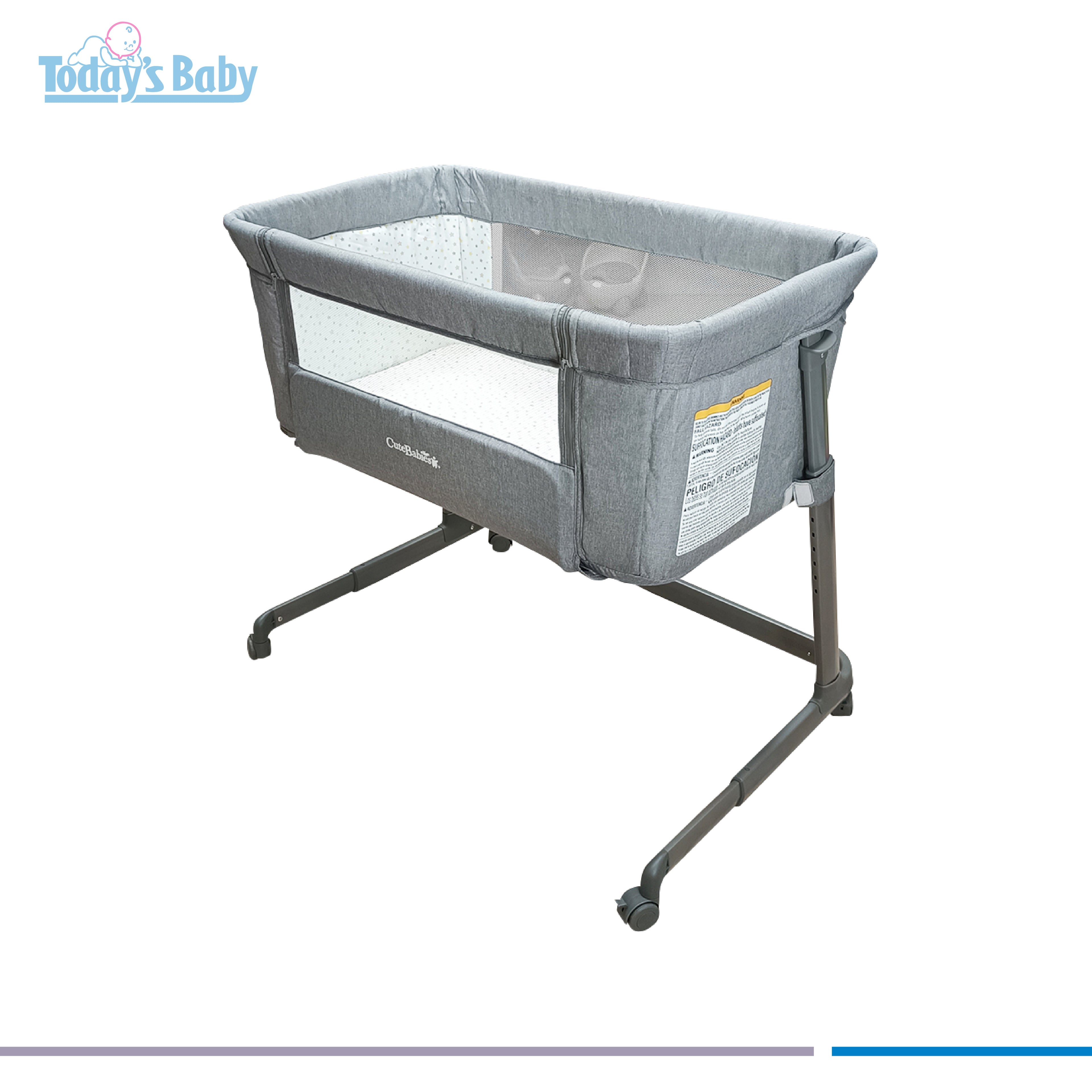 cuna colecho gris cute babies 1 para bebé