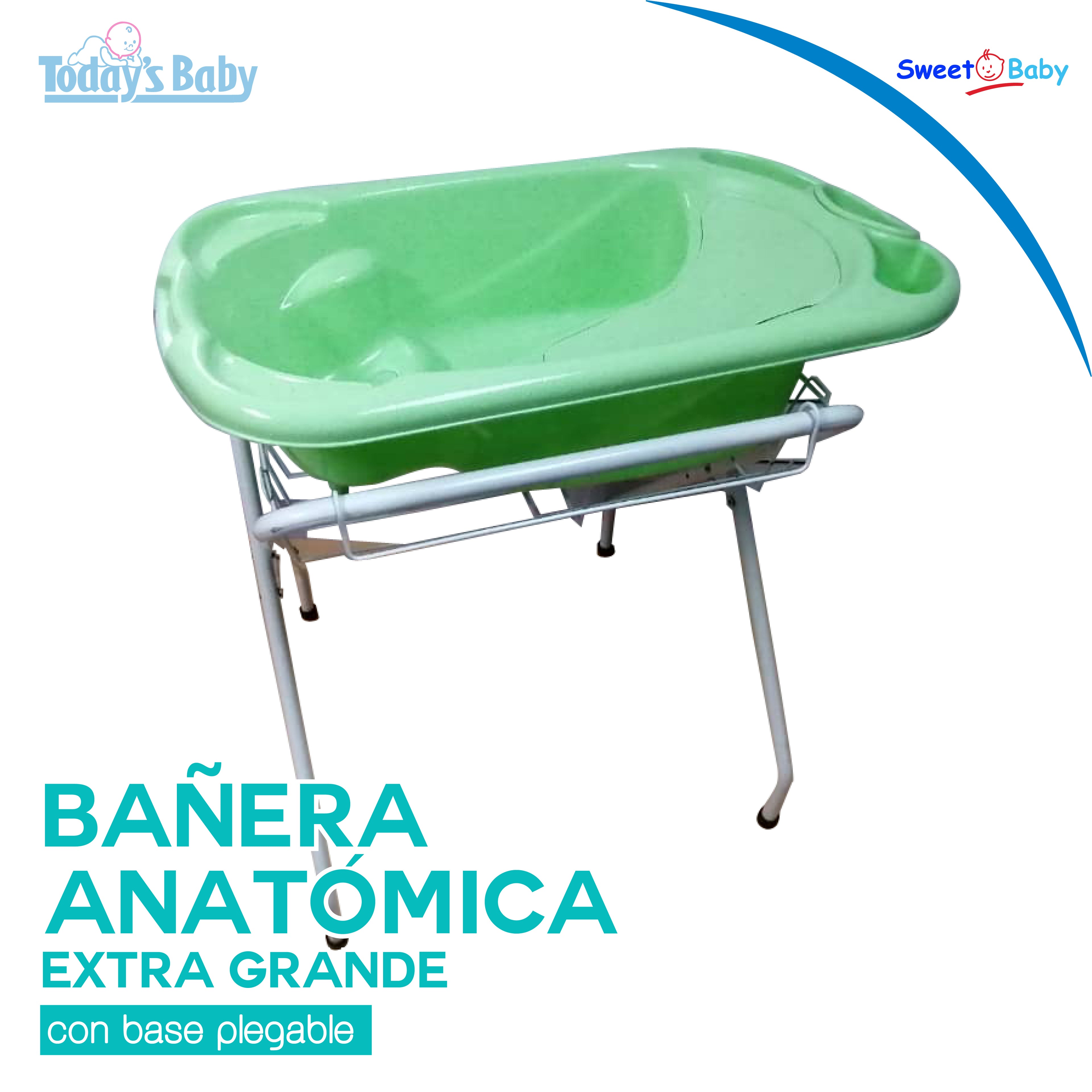 banera anatomica extra grande sweet baby con base plegable copia para bebé