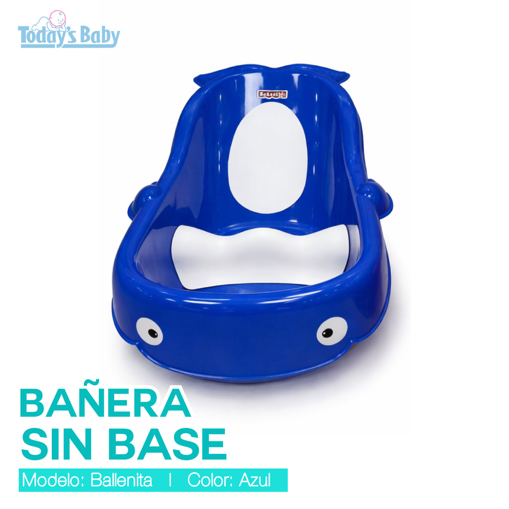 banera sin base ballenita azul para bebé