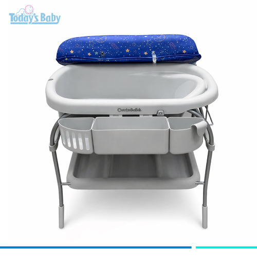 banera con base y cambiador galaxy cute babies para bebé