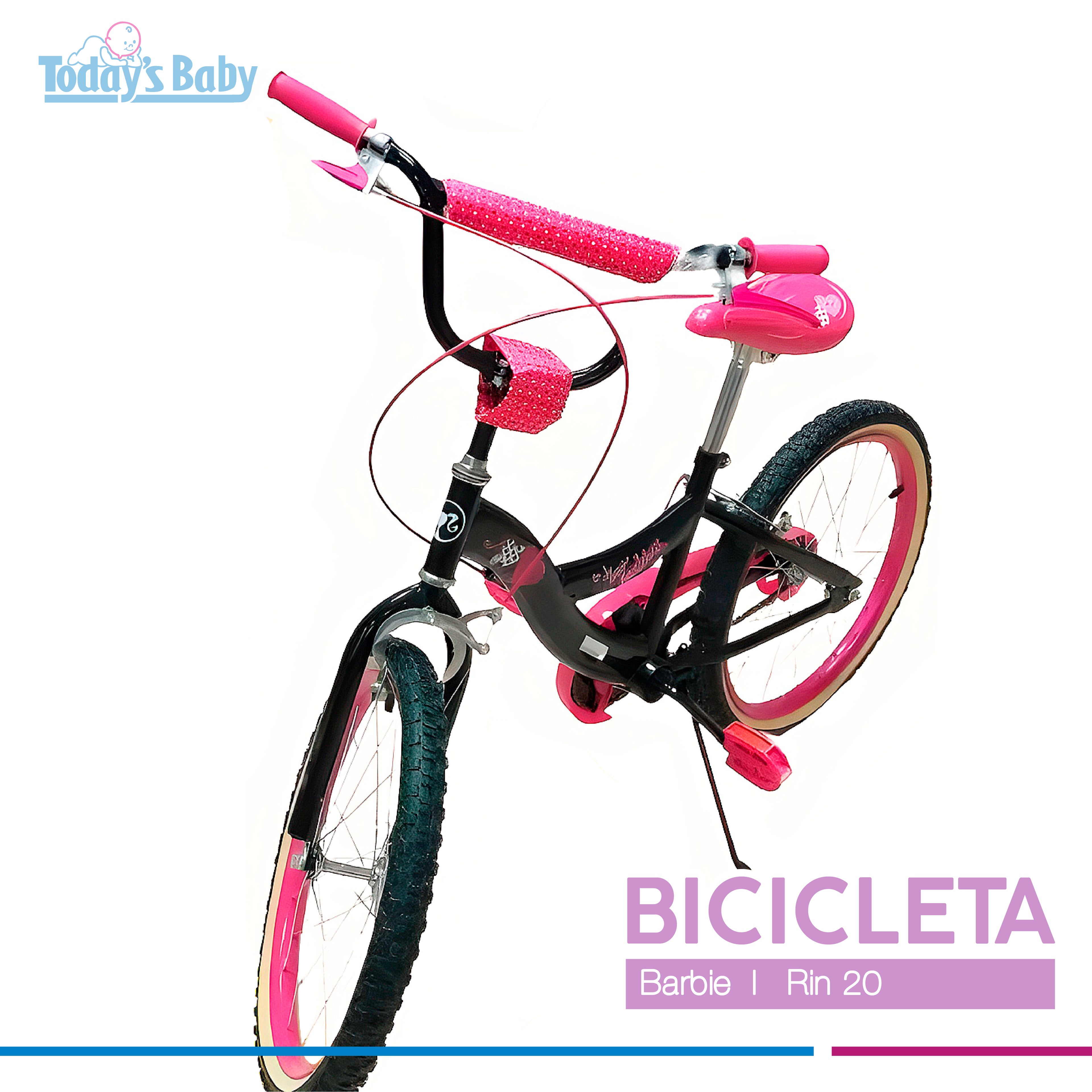 bicicleta barbie rin 20 para bebé
