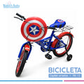 bicicleta capitan america rin 12 para bebé
