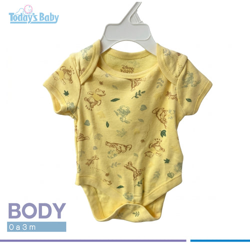 body de winnie pooh algodon 0 3m para bebé