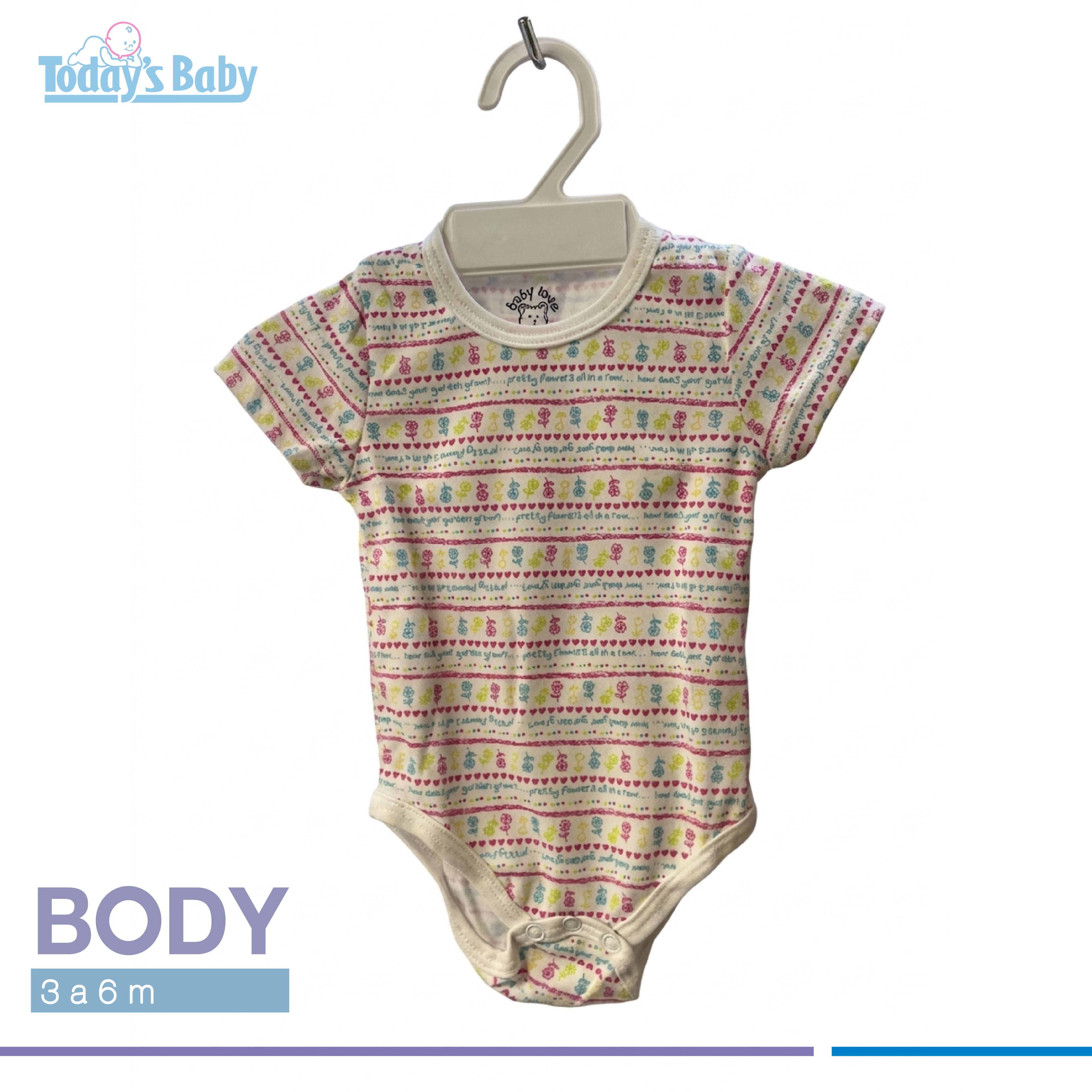 body de algodon 3 6m 2 para bebé