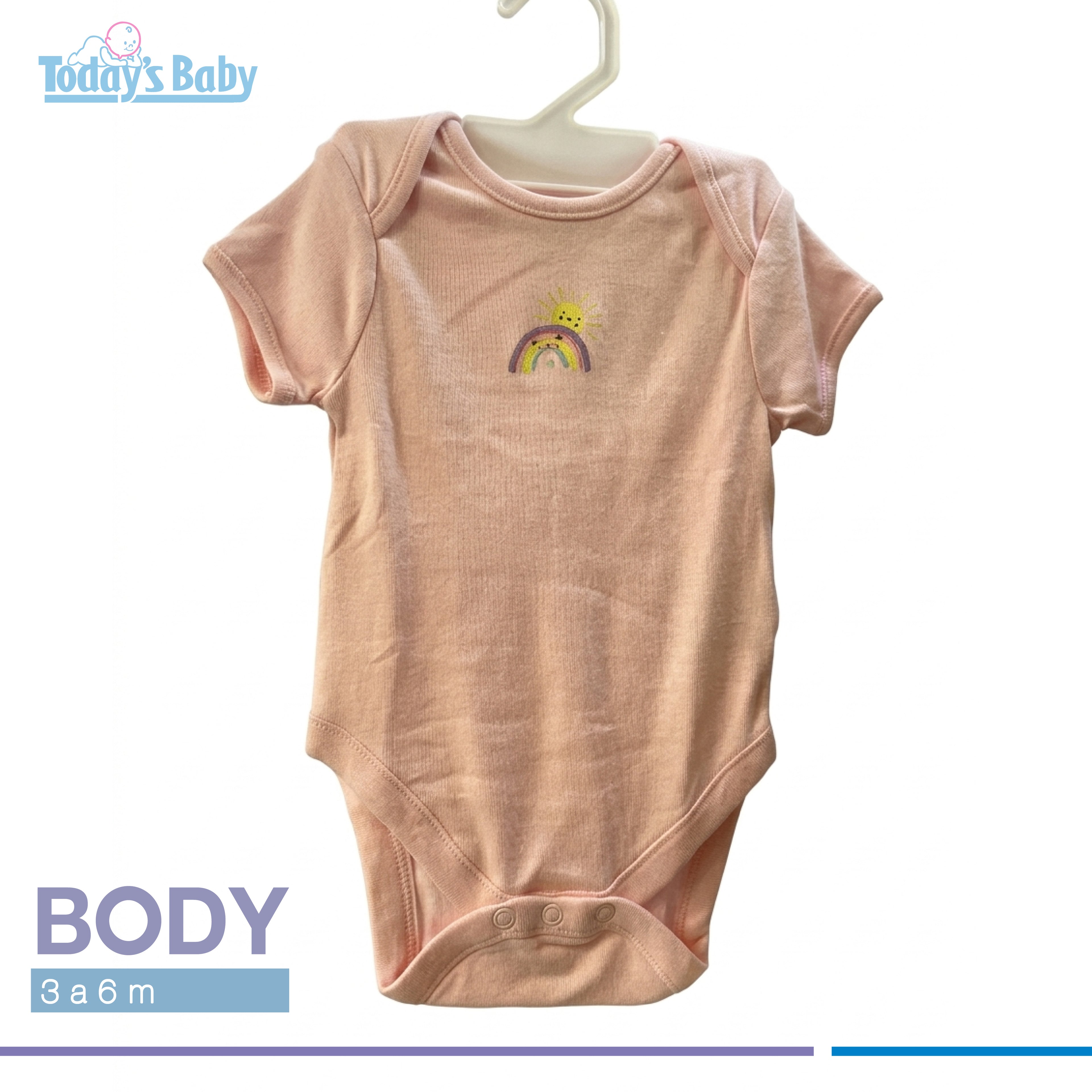 body de algodon 3 6m para bebé