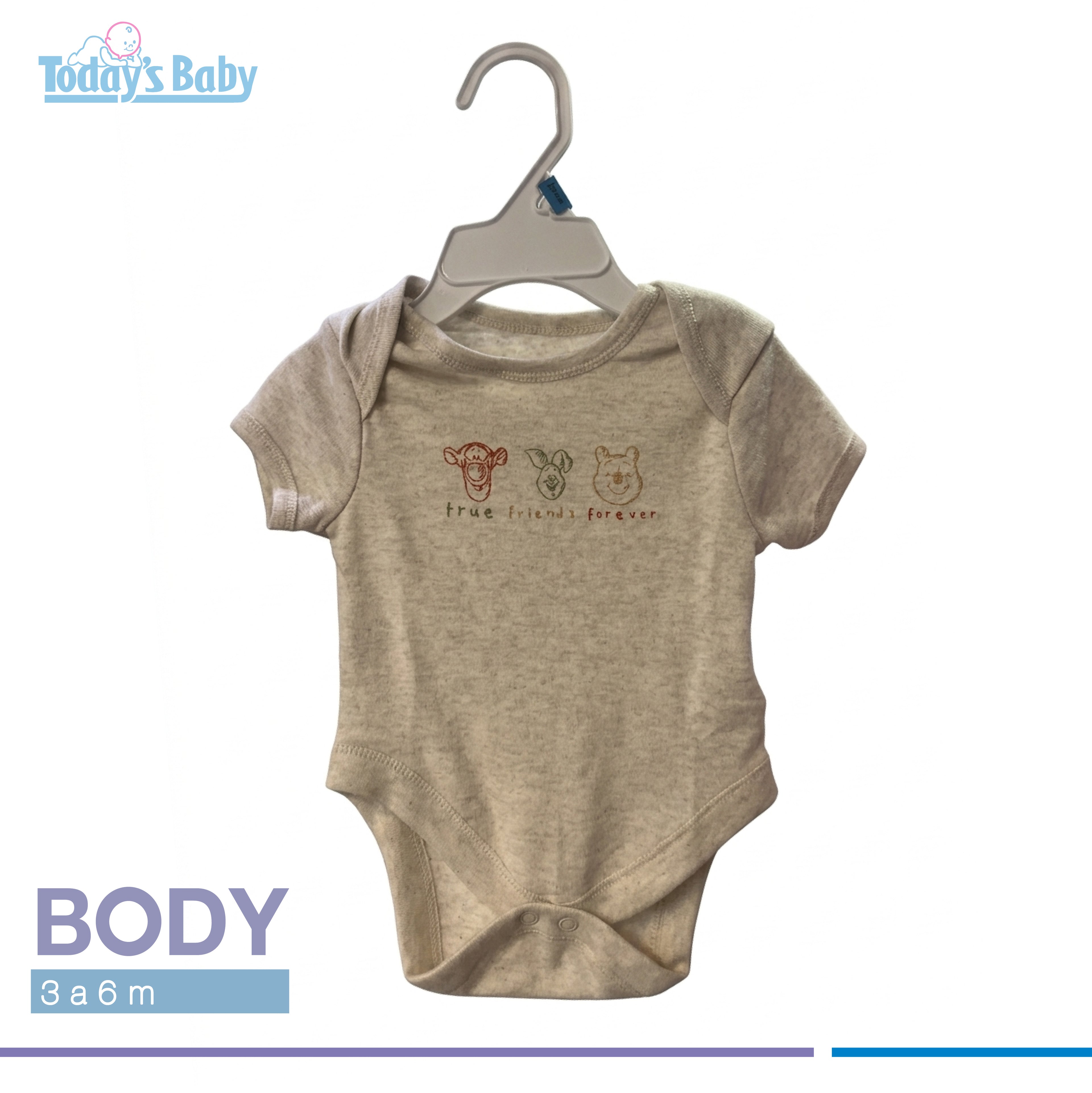 body de winnie pooh algodon 3 6m para bebé