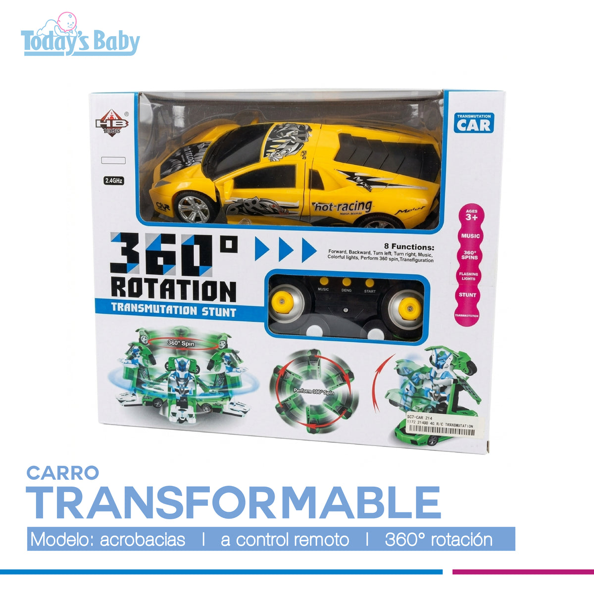 Carro 360° transformable