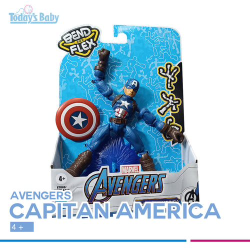 avengers bend and flex capitán américa para bebé
