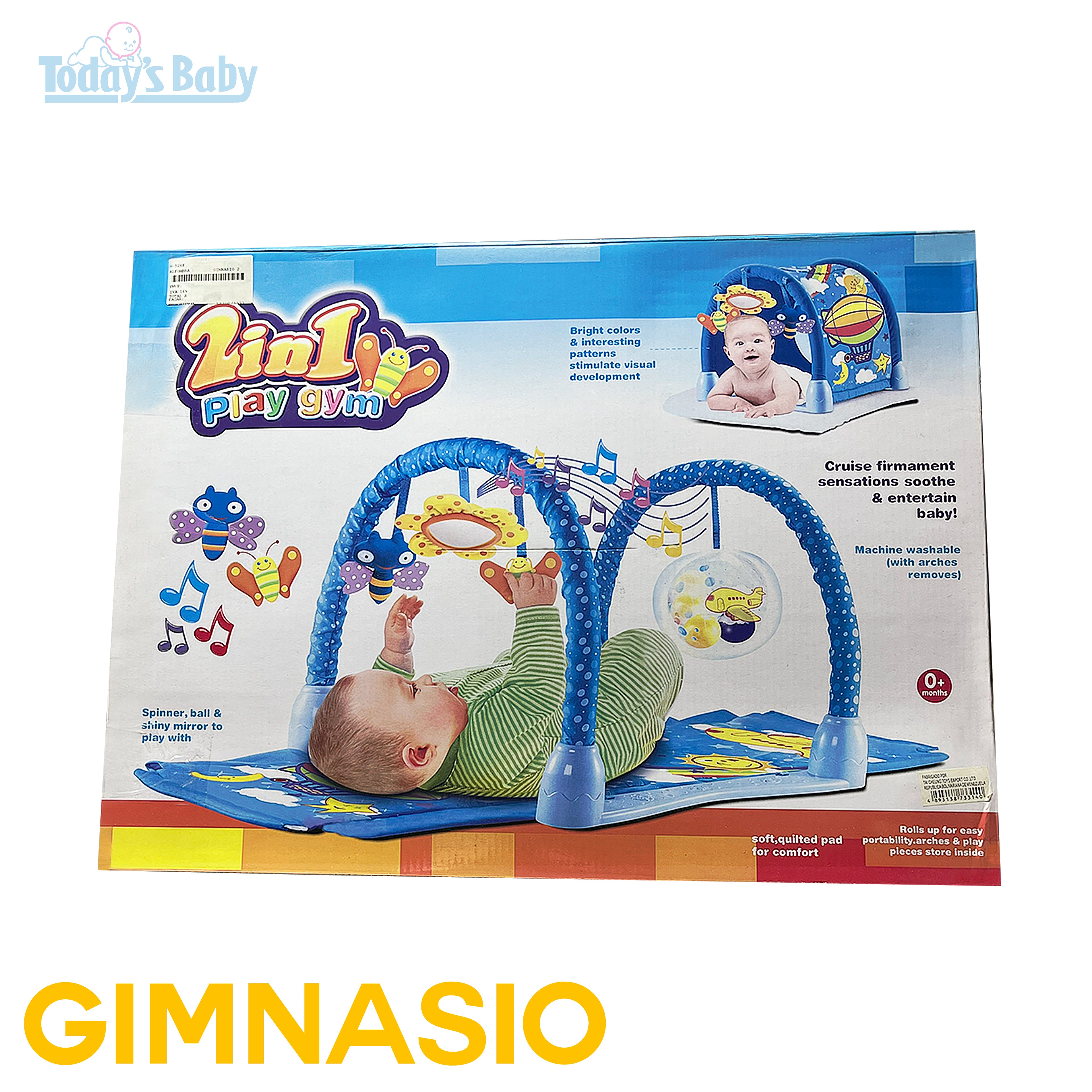 gimnasio 2 in 1 play gym para bebé