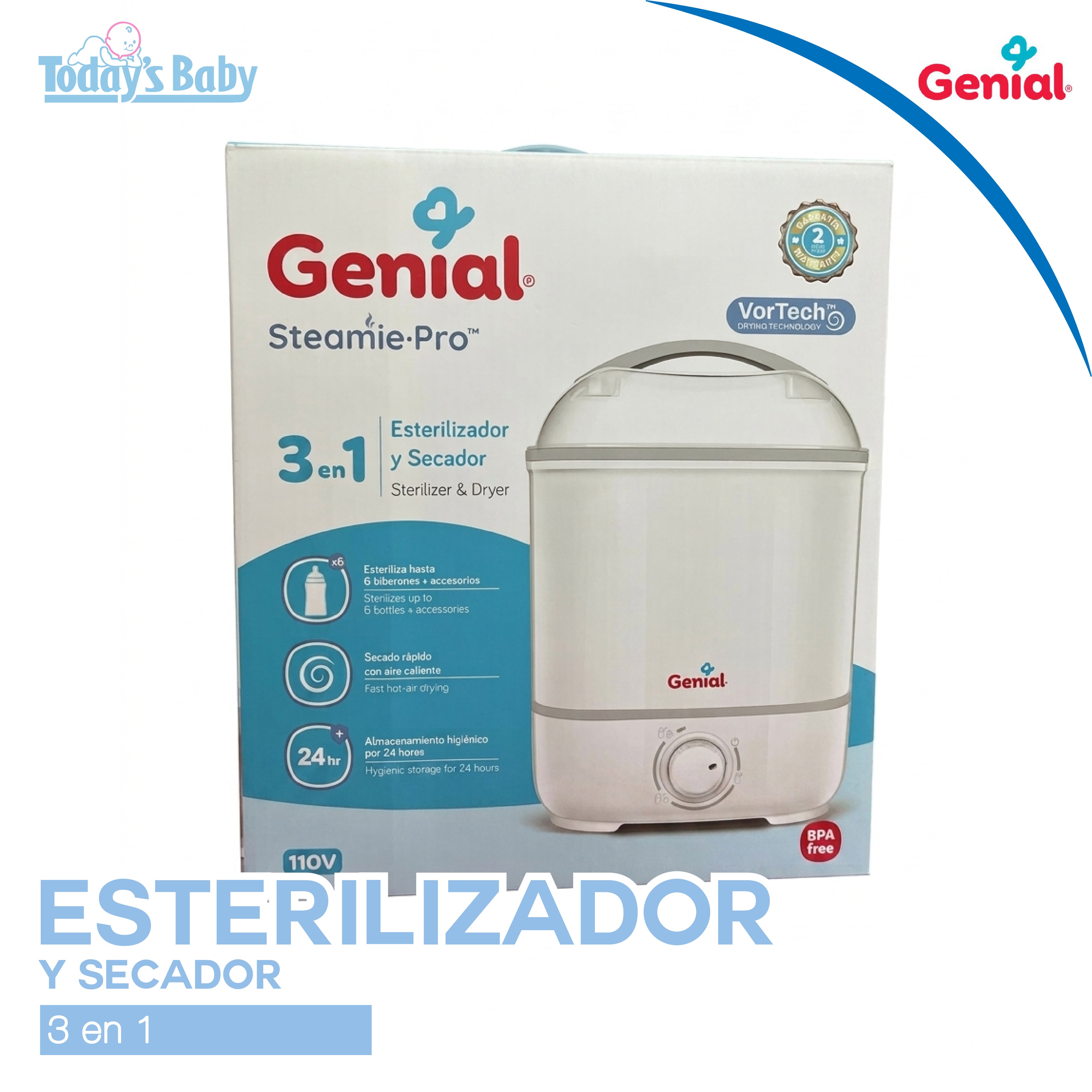 Esterilizador y Secador 3 en 1 Genial