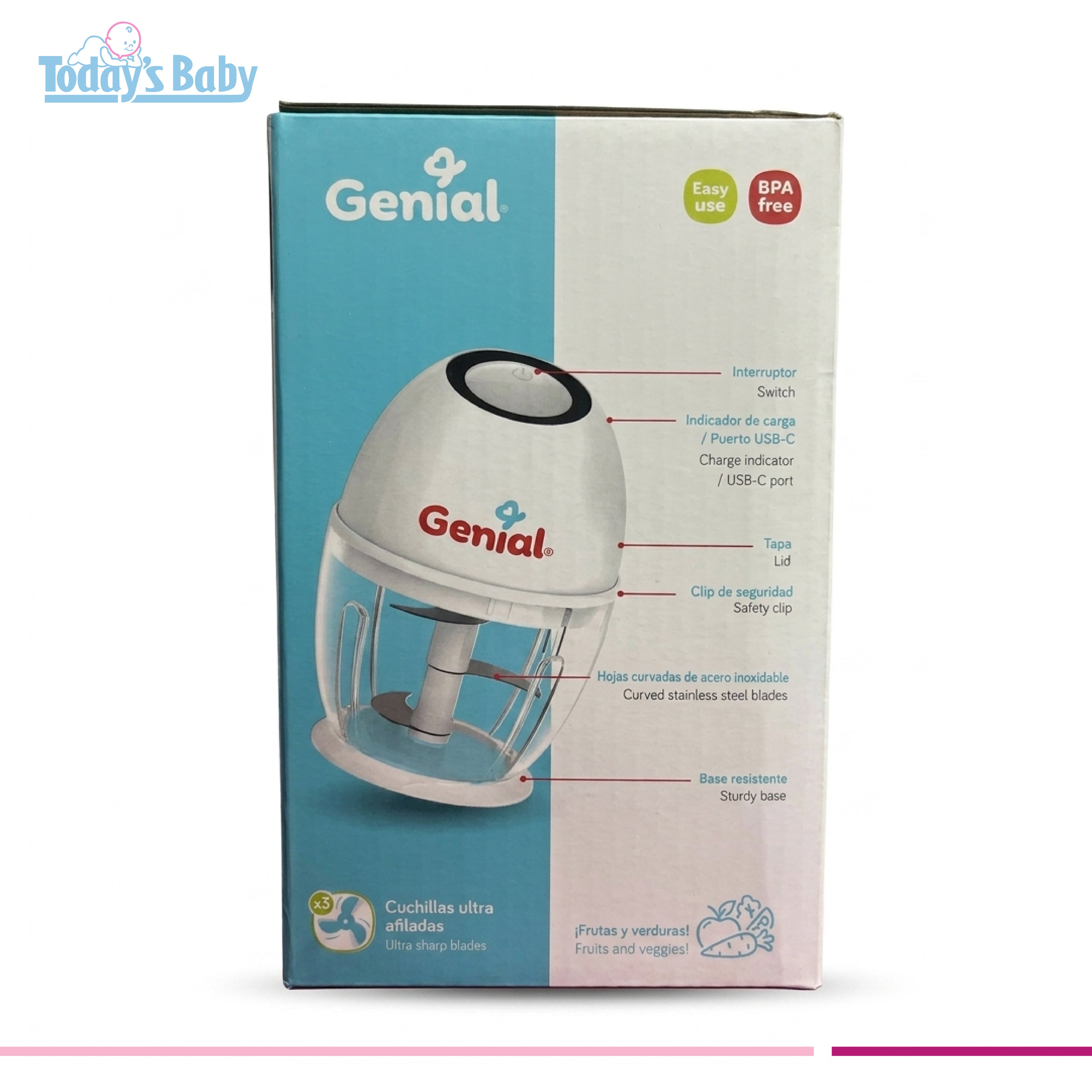 Procesadora de Alimentos 450ml Genial