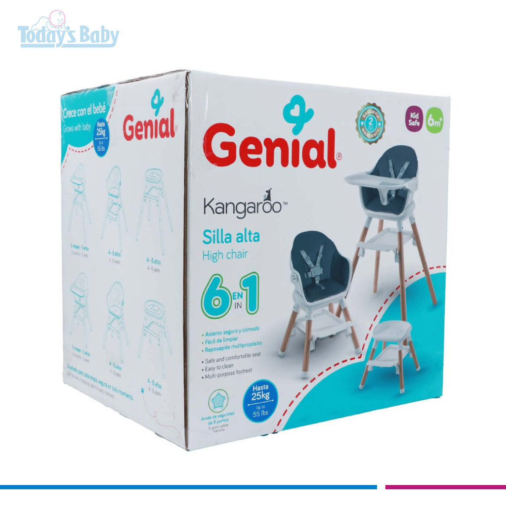 Silla de comer Kangaroo Genial 6 en 1