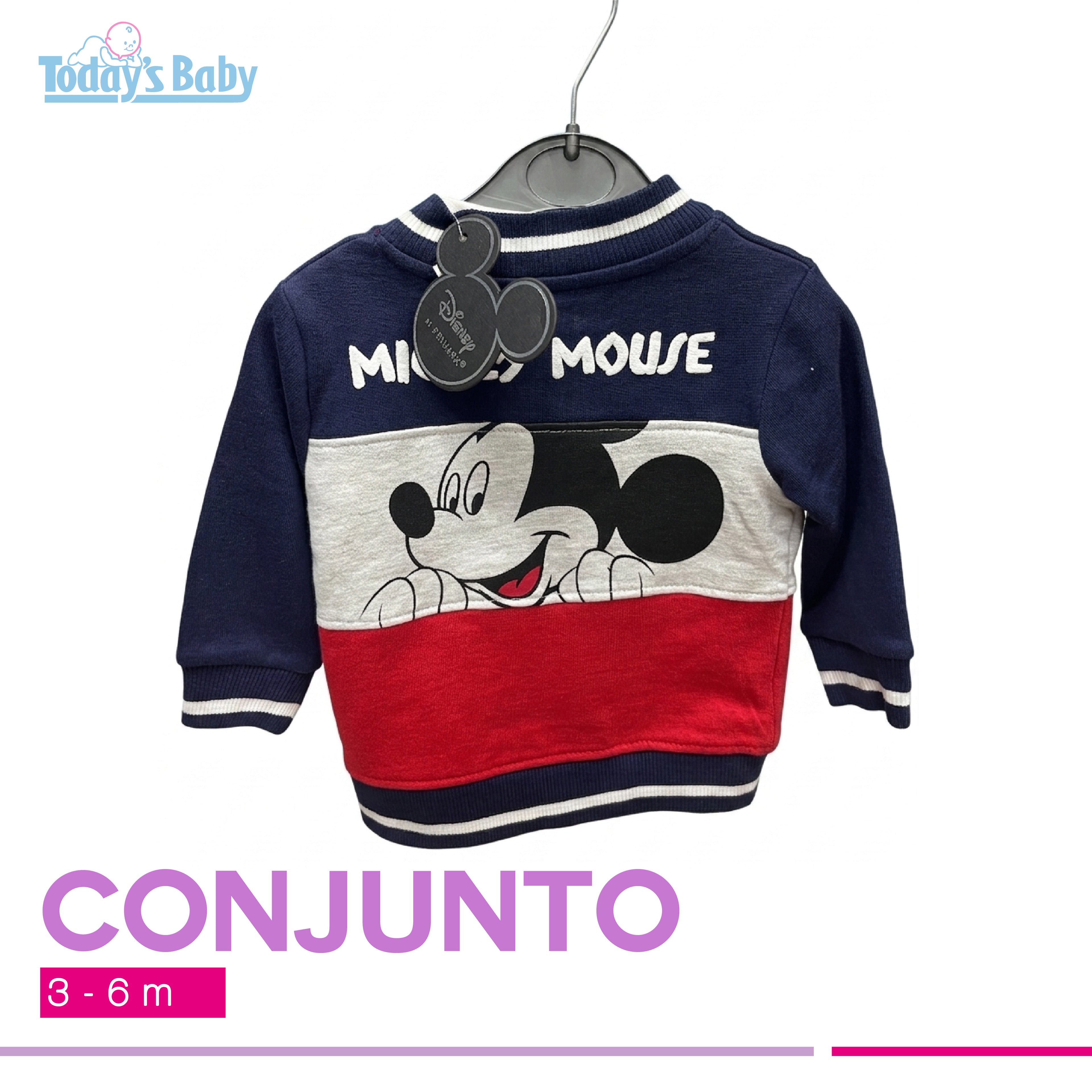 Conjunto Mickey Mouse 3-6m
