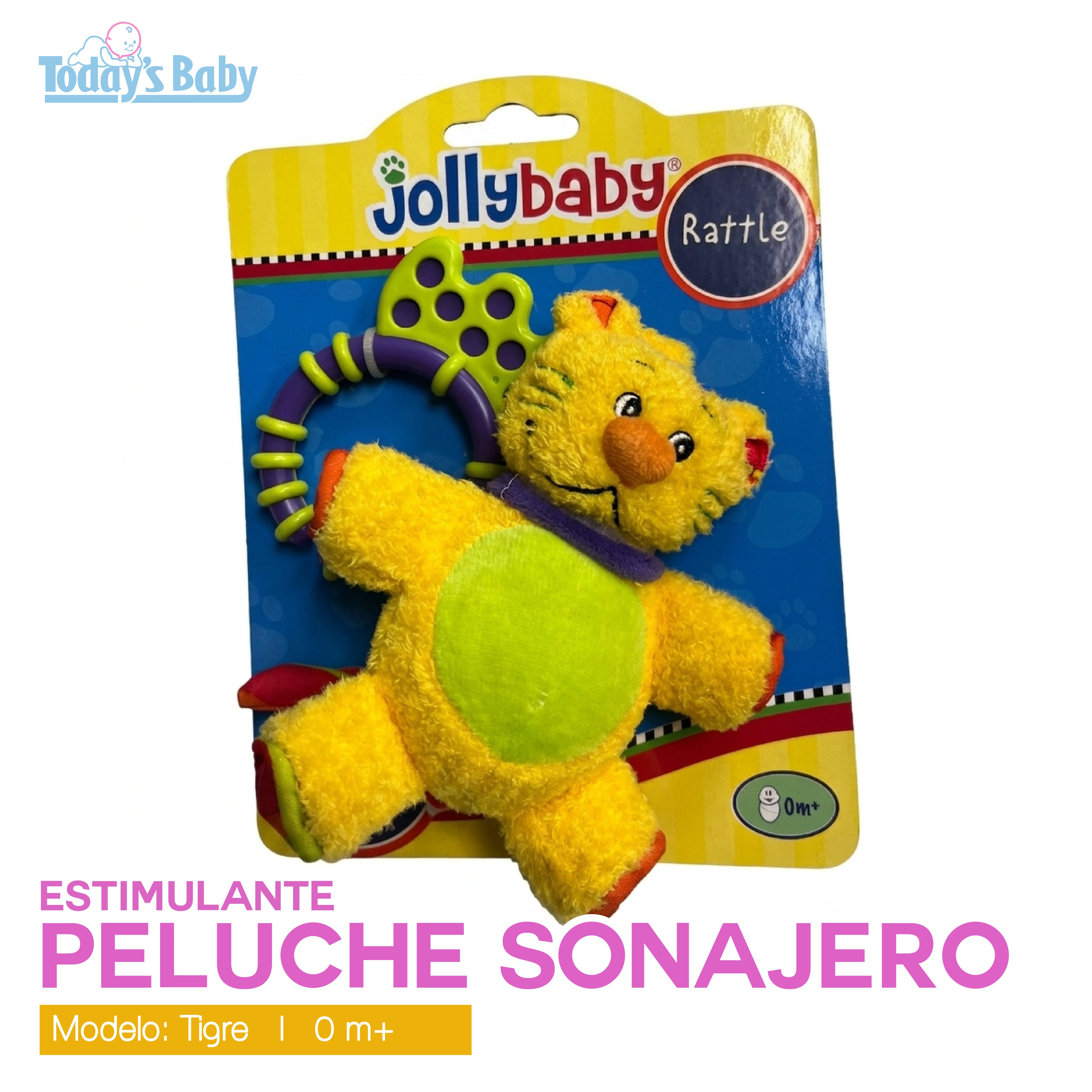 Peluche sonajero mordedor Jolly Baby