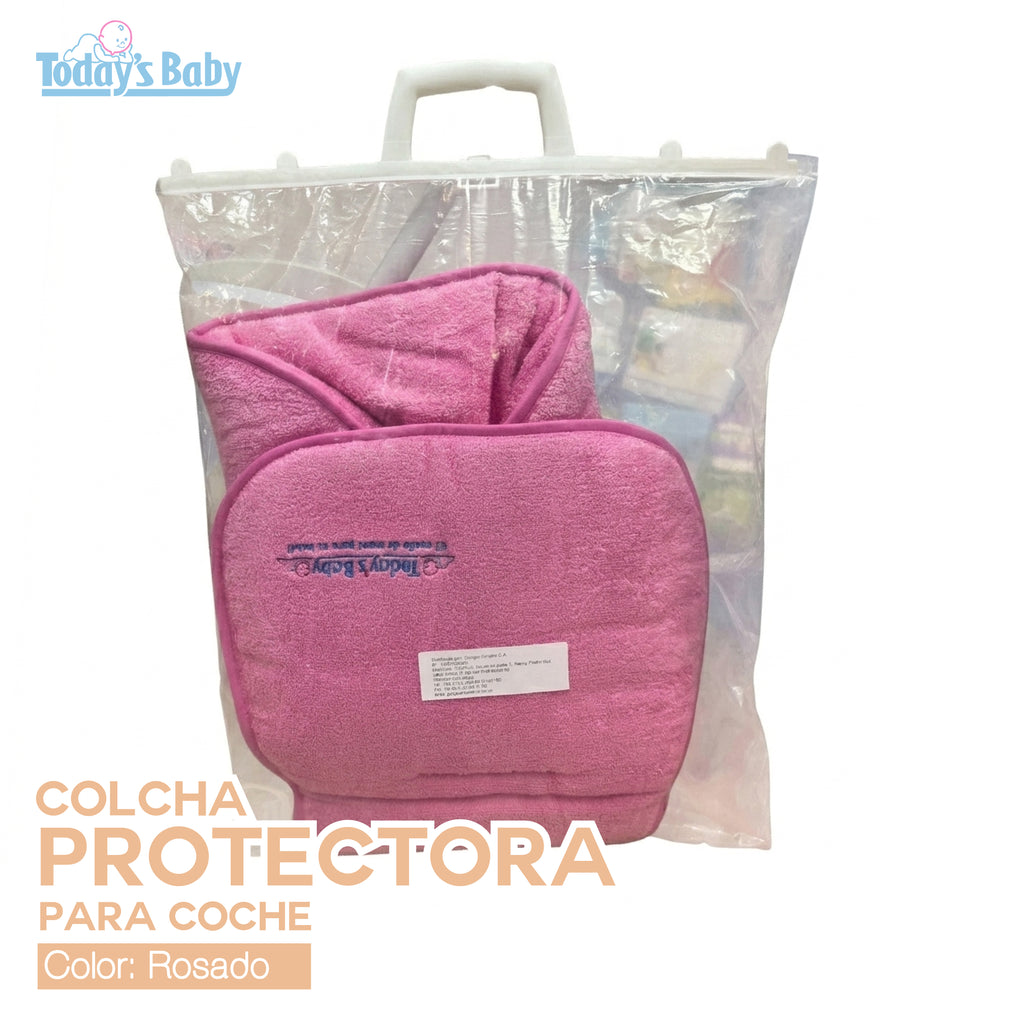 colcha protectora para coches todays baby fucsia