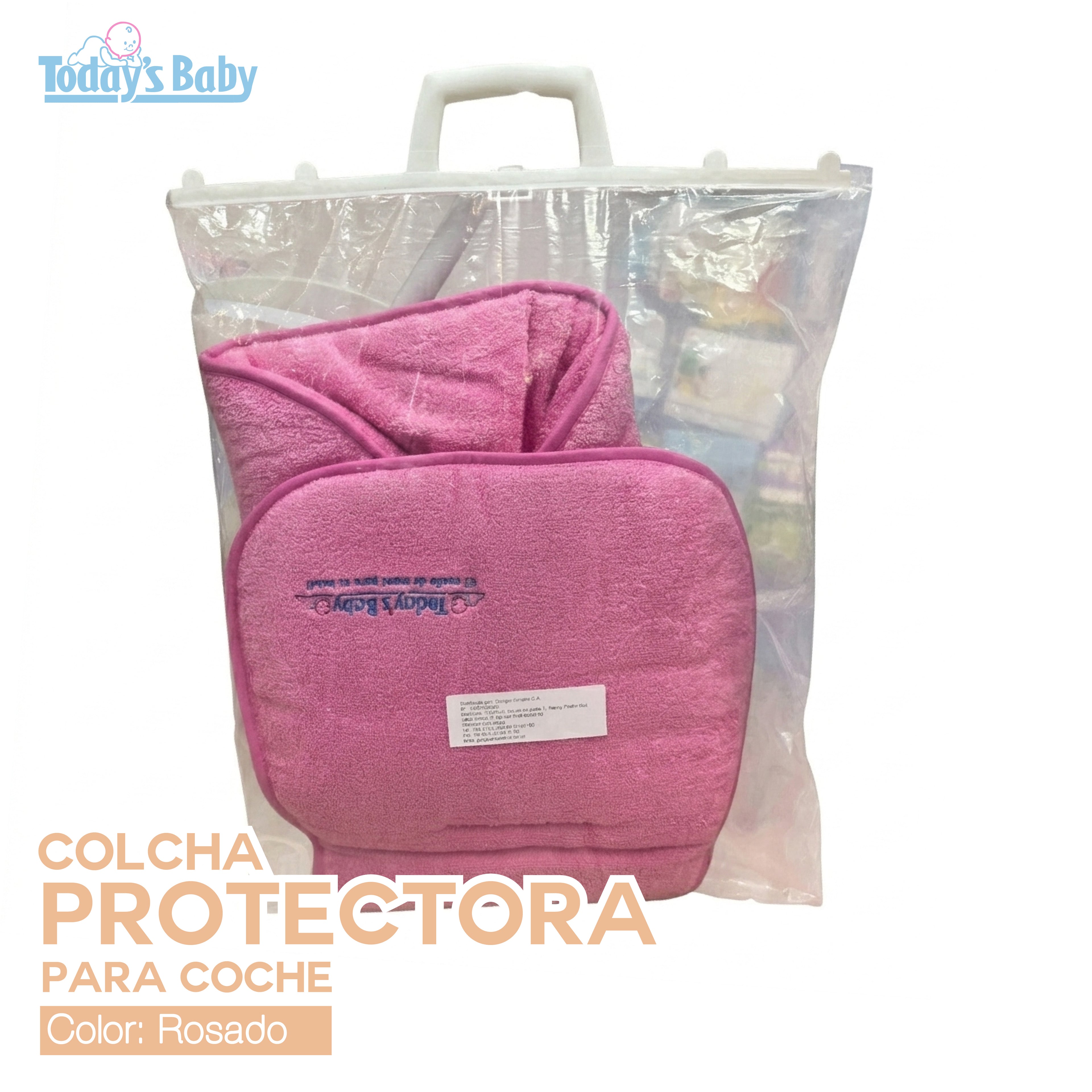 colcha protectora para coches todays baby fucsia