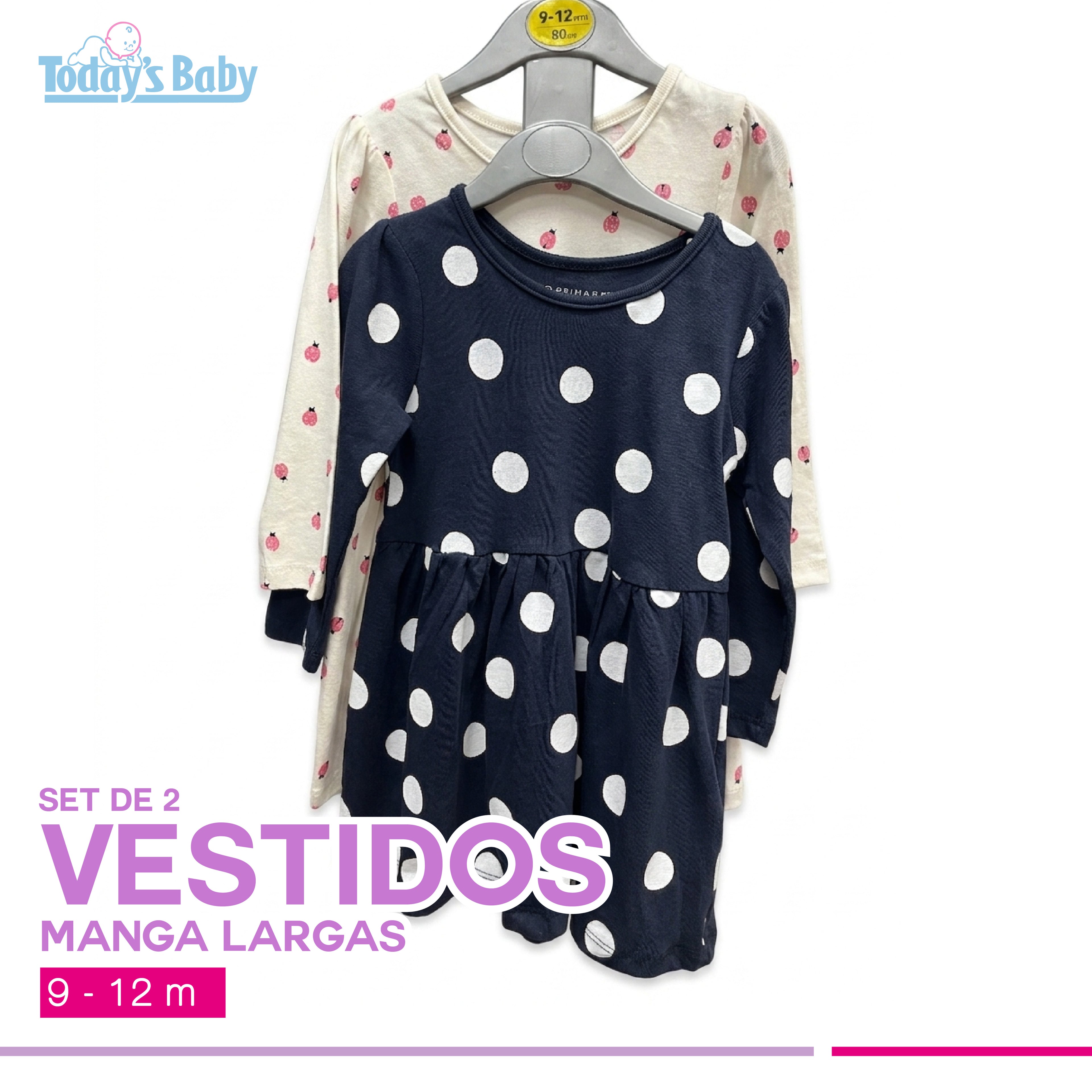 Set de 2 vestidos Primark manga larga