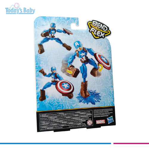 avengers bend and flex capitán américa para bebé