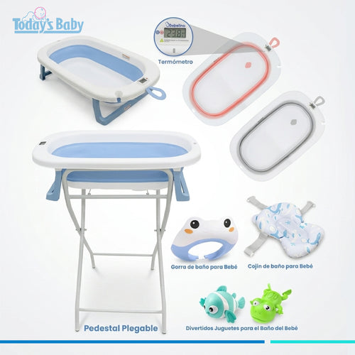 Bañera Plegable con pedestal