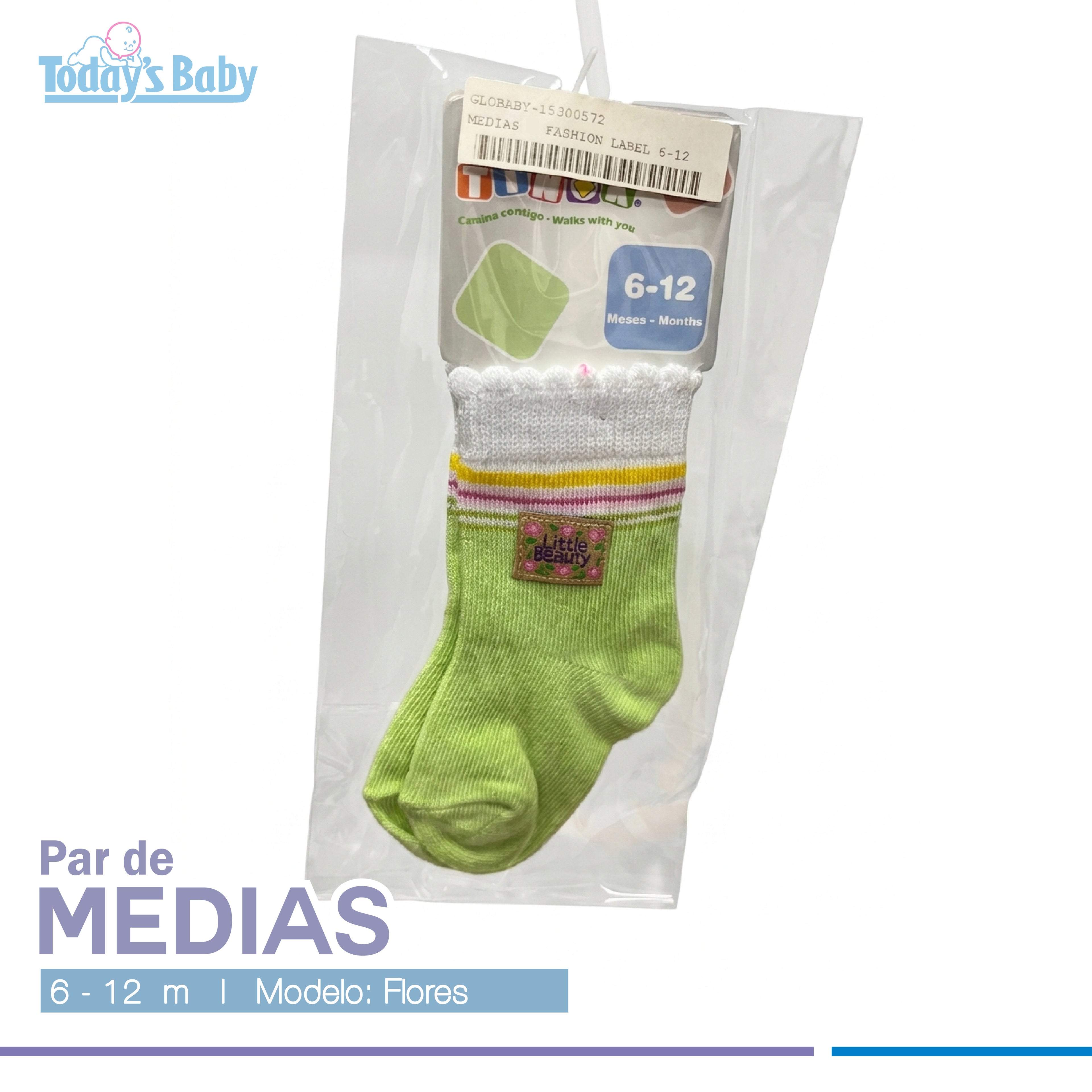 Par de medias Tinok 6-12m