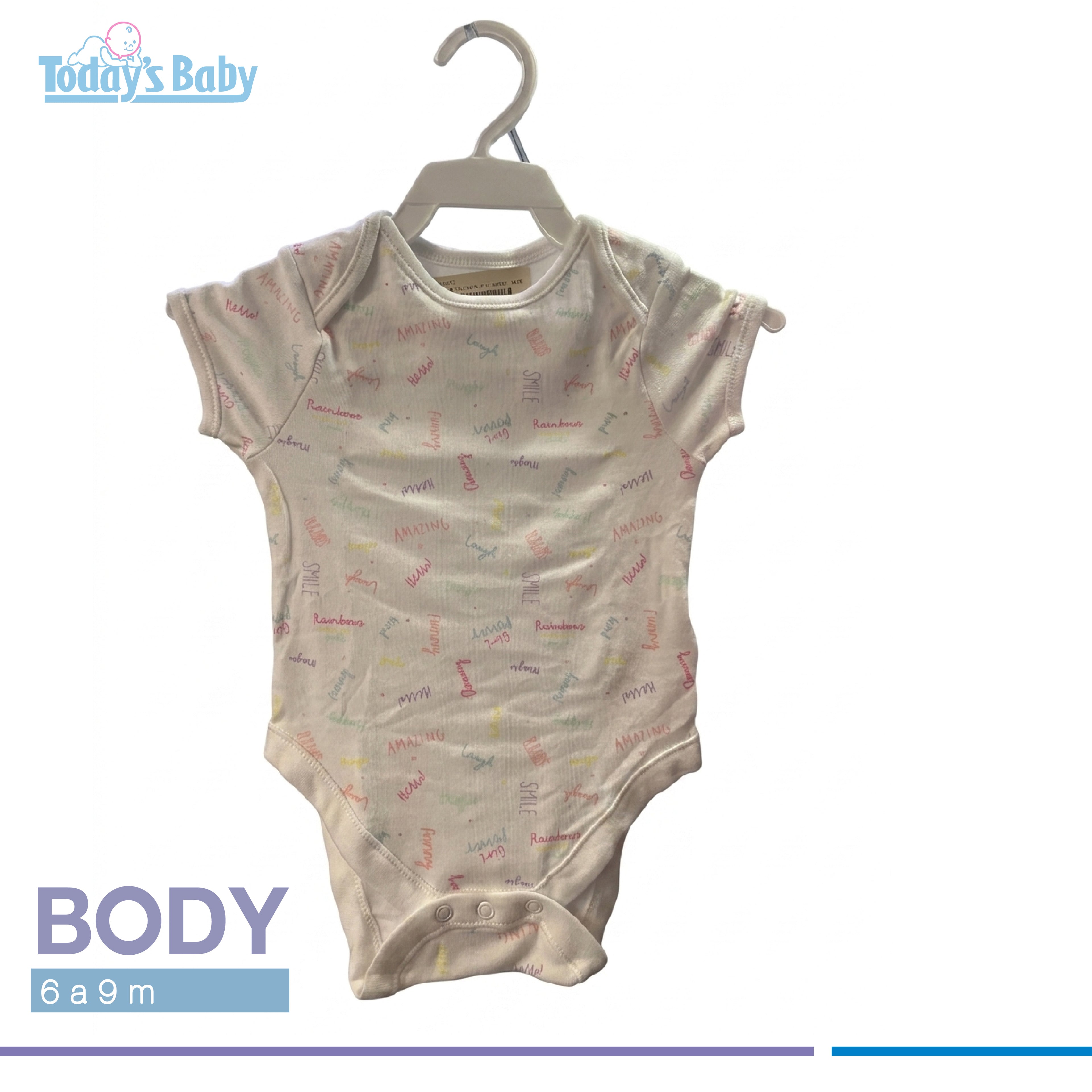 body de algodon 6 9m 2 para bebé