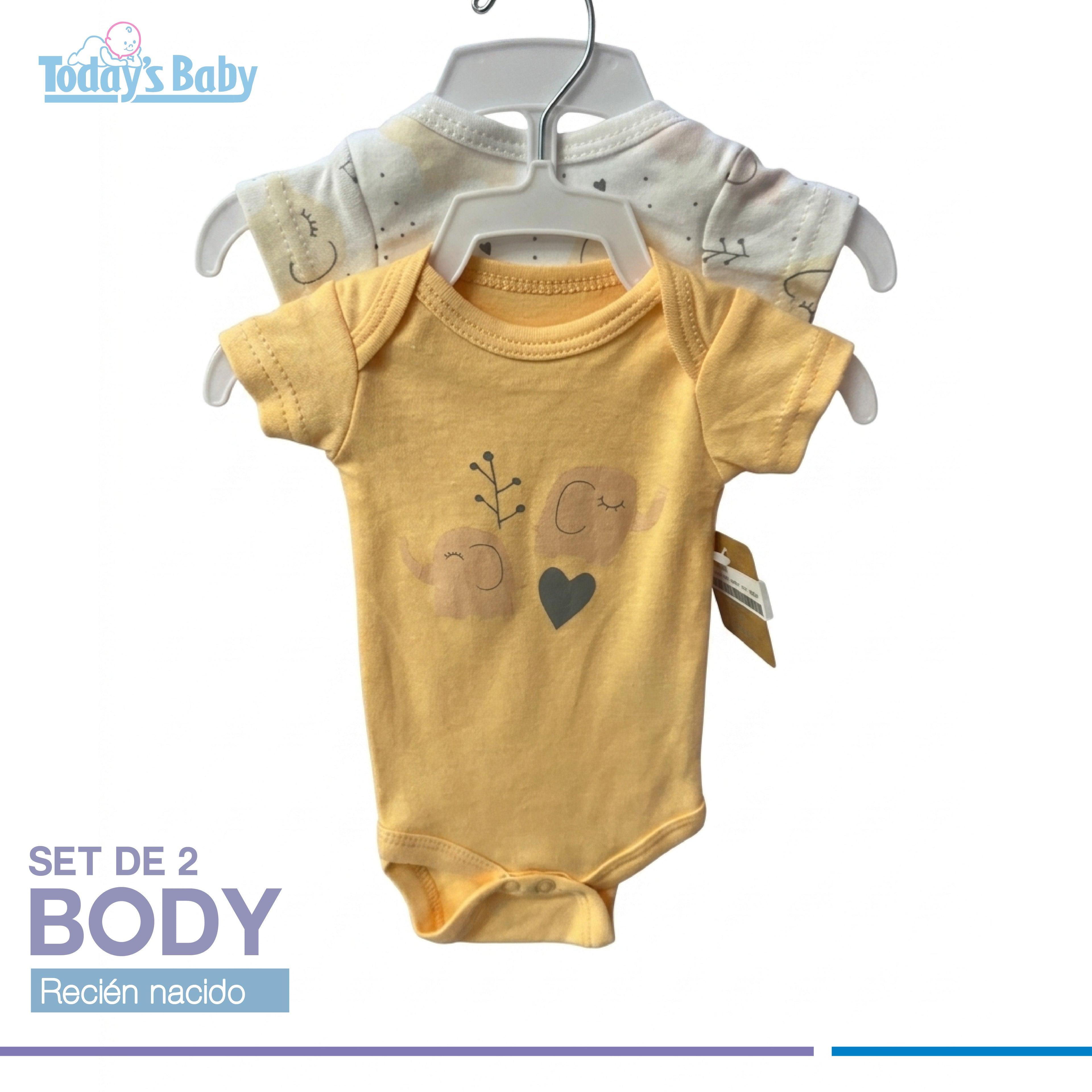 set de body 2 pzas wakid s recien nacido 1 para bebé