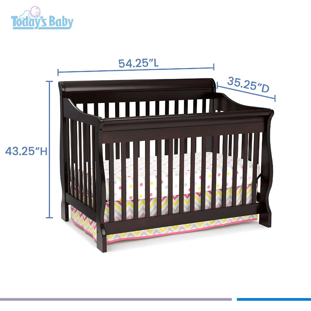 cuna de madera futura convertible en cama para bebé