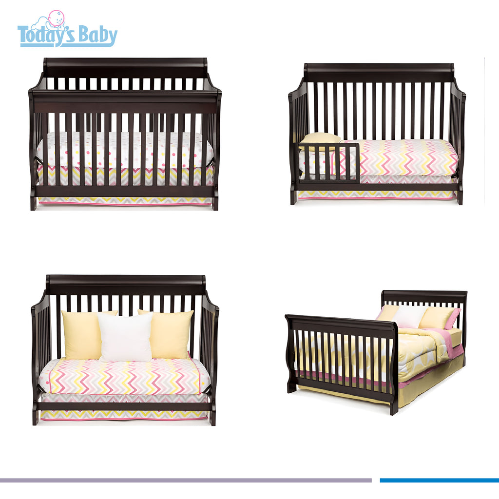 cuna de madera futura convertible en cama para bebé