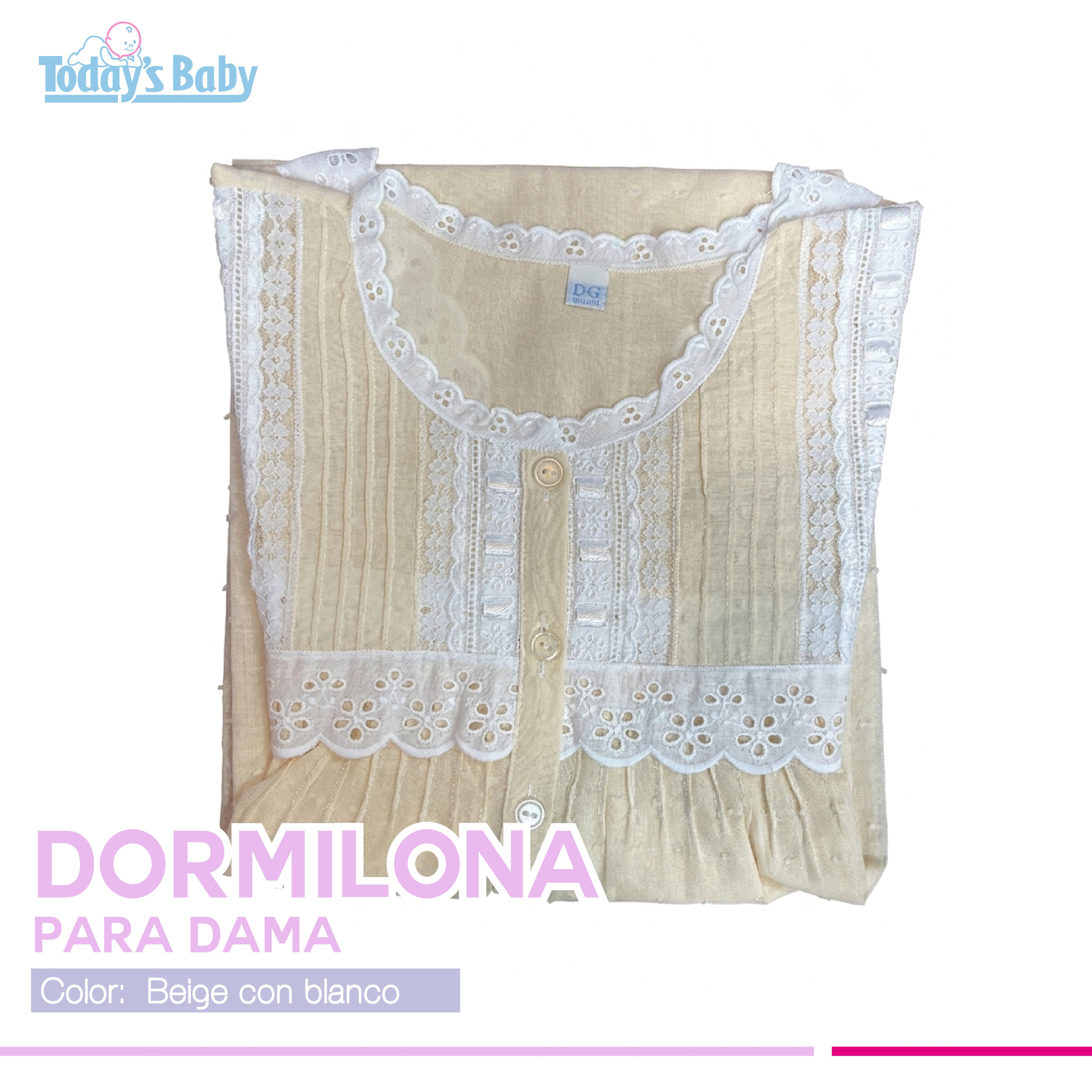 Dormilona transpirable de Algodón para Dama